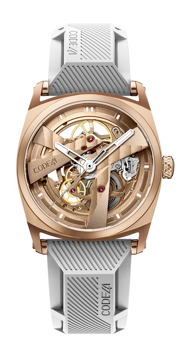 CODE41 DAY41 37mm Rose Gold PVD luxury timepiece - detailed view