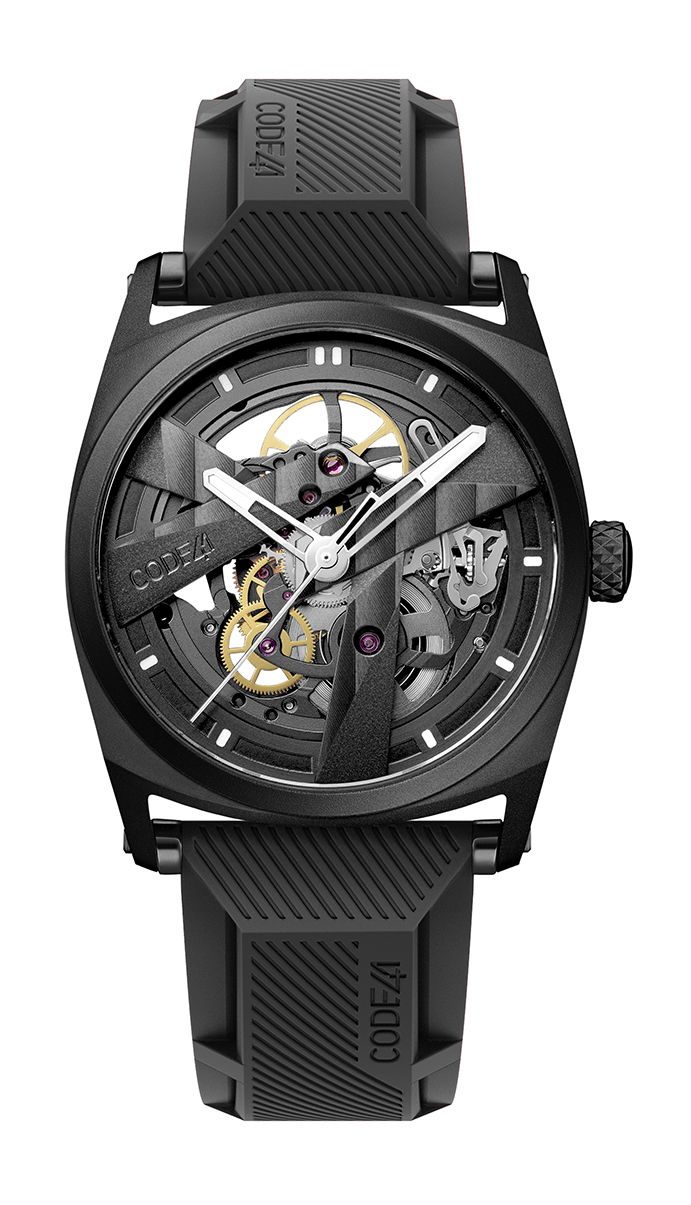 CODE41 DAY41 40mm Black PVD luxury timepiece - detailed view