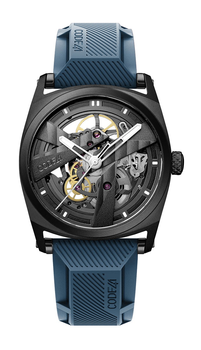 CODE41 DAY41 40mm Black PVD luxury timepiece - detailed view