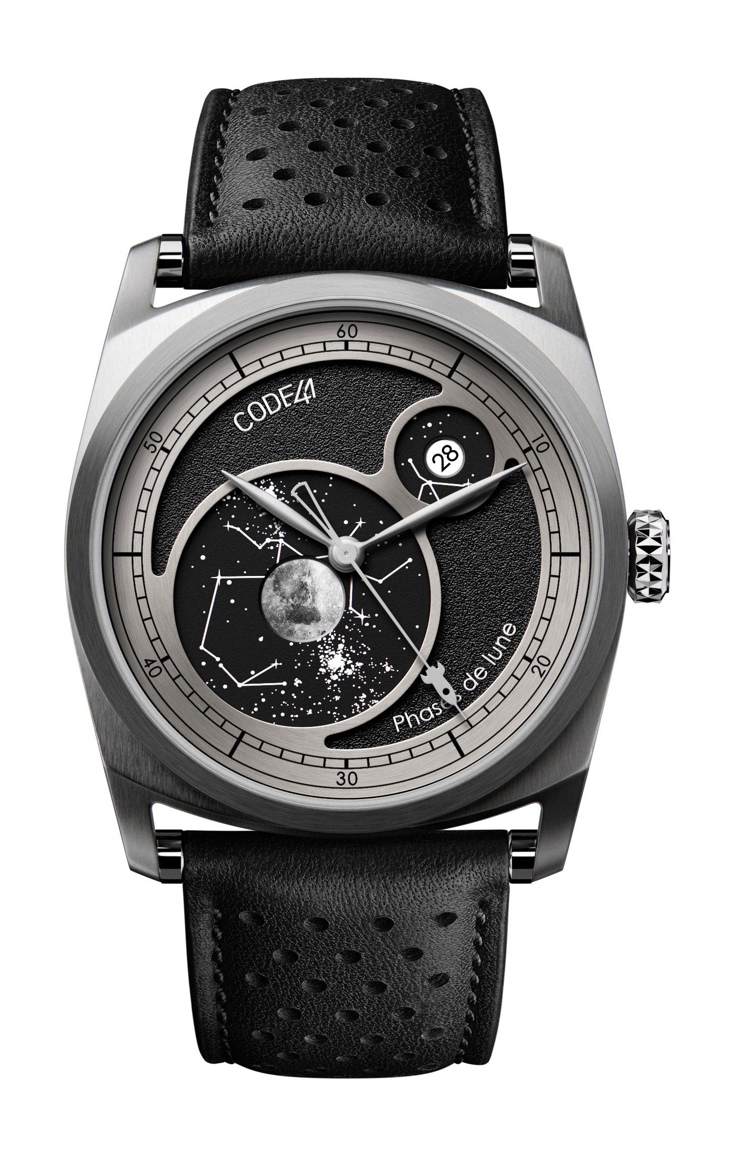 CODE41 Moon Inception luxury timepiece - detailed view