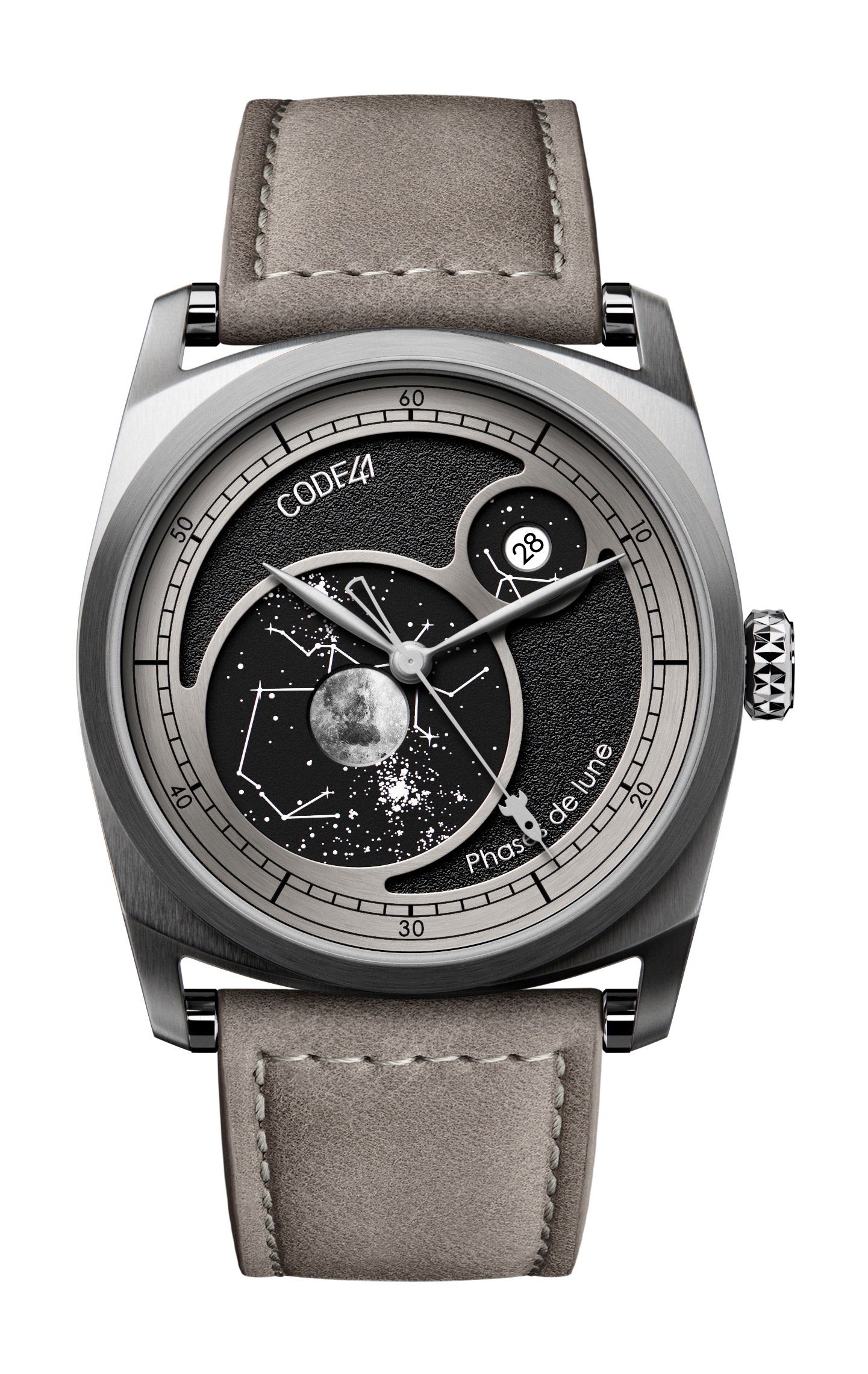 CODE41 Moon Inception luxury timepiece - detailed view