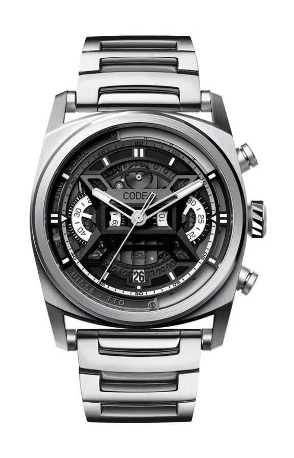 CODE41 NB24 NativeDNA Titanium Black luxury timepiece - detailed view