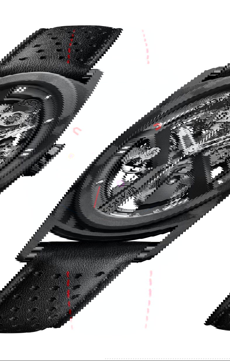 CODE41 X41 AreoCarbon Black luxury timepiece - detailed view