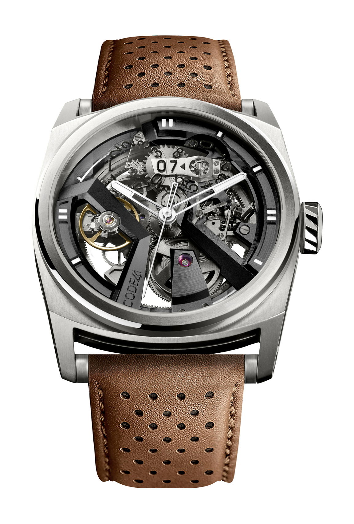CODE41 X41 Titanium Black luxury timepiece - detailed view