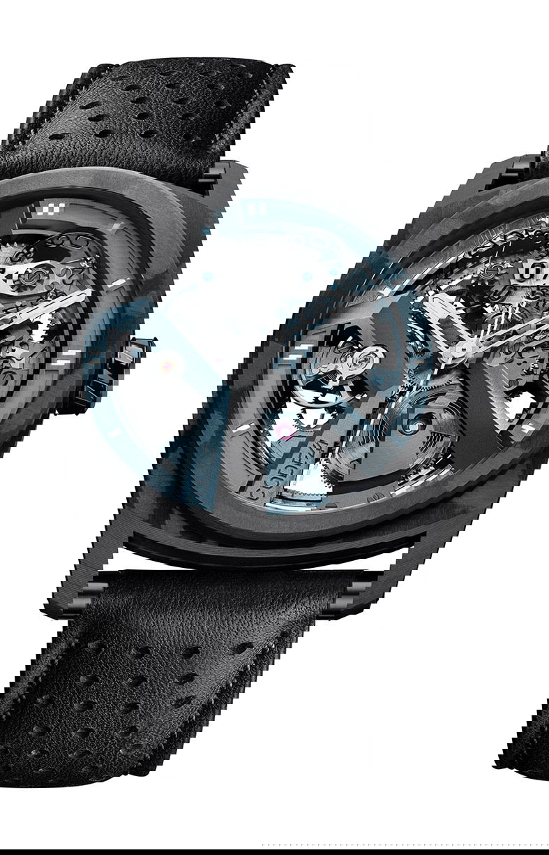 CODE41 X41 Edition 5 Aerocarbon Blue luxury timepiece - detailed view