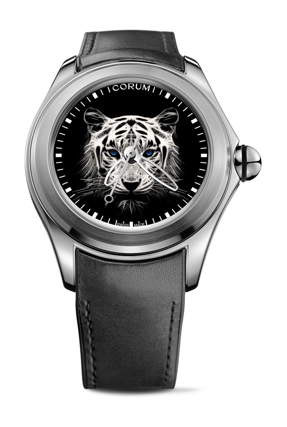 Corum Bubble 47 Automatic Luminescent Tiger luxury timepiece - detailed view