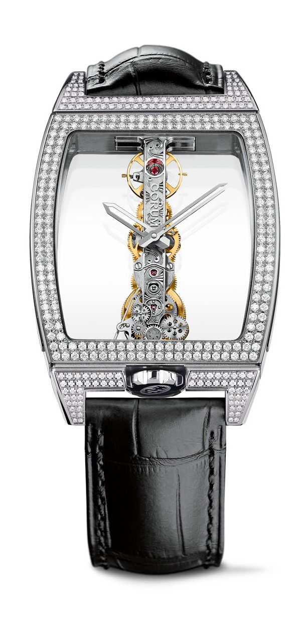 Corum Golden Bridge luxury timepiece - detailed view