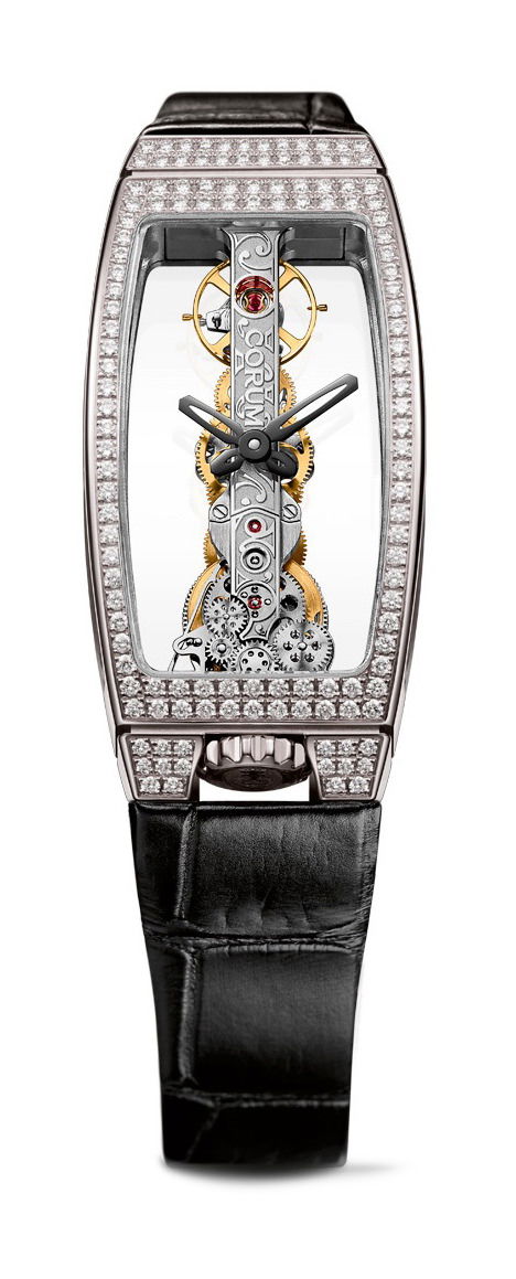 Corum Golden Bridge Miss luxury timepiece - detailed view