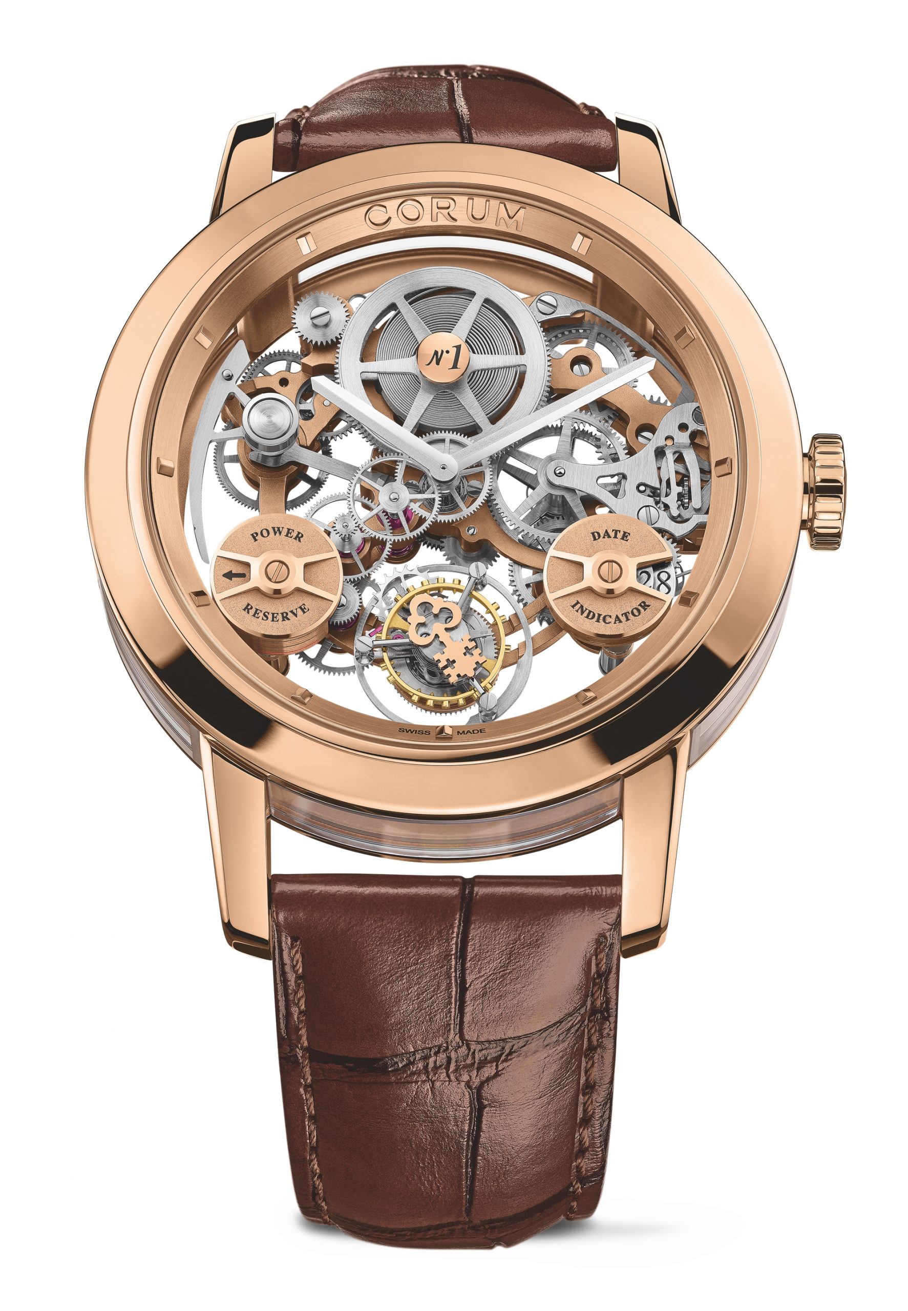 Corum LAB 02 luxury timepiece - detailed view