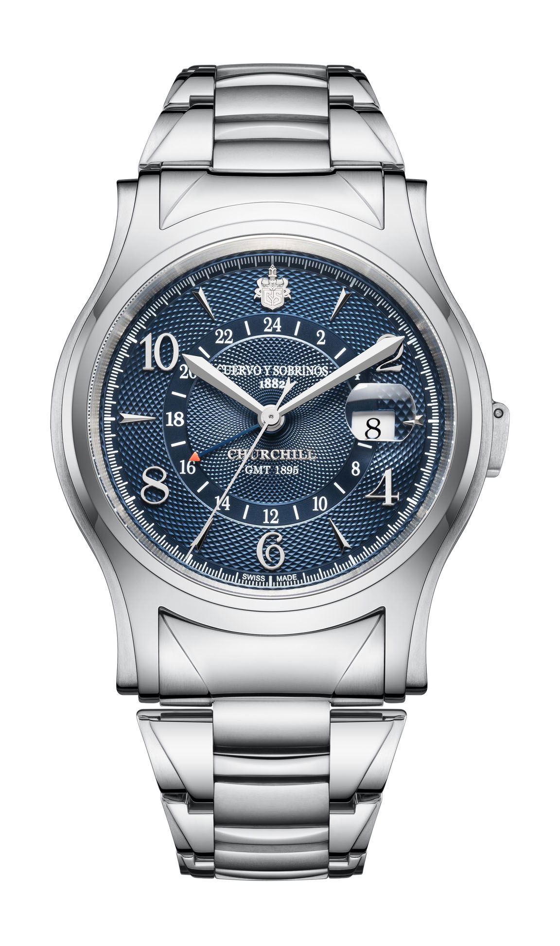 Cuervo Y Sobrinos Churchill 1895 GMT watch