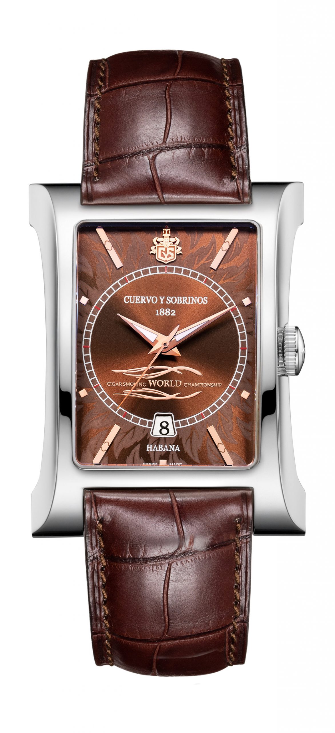Cuervo y Sobrinos Esplendidos Vitola CSWC Serie luxury timepiece - detailed view