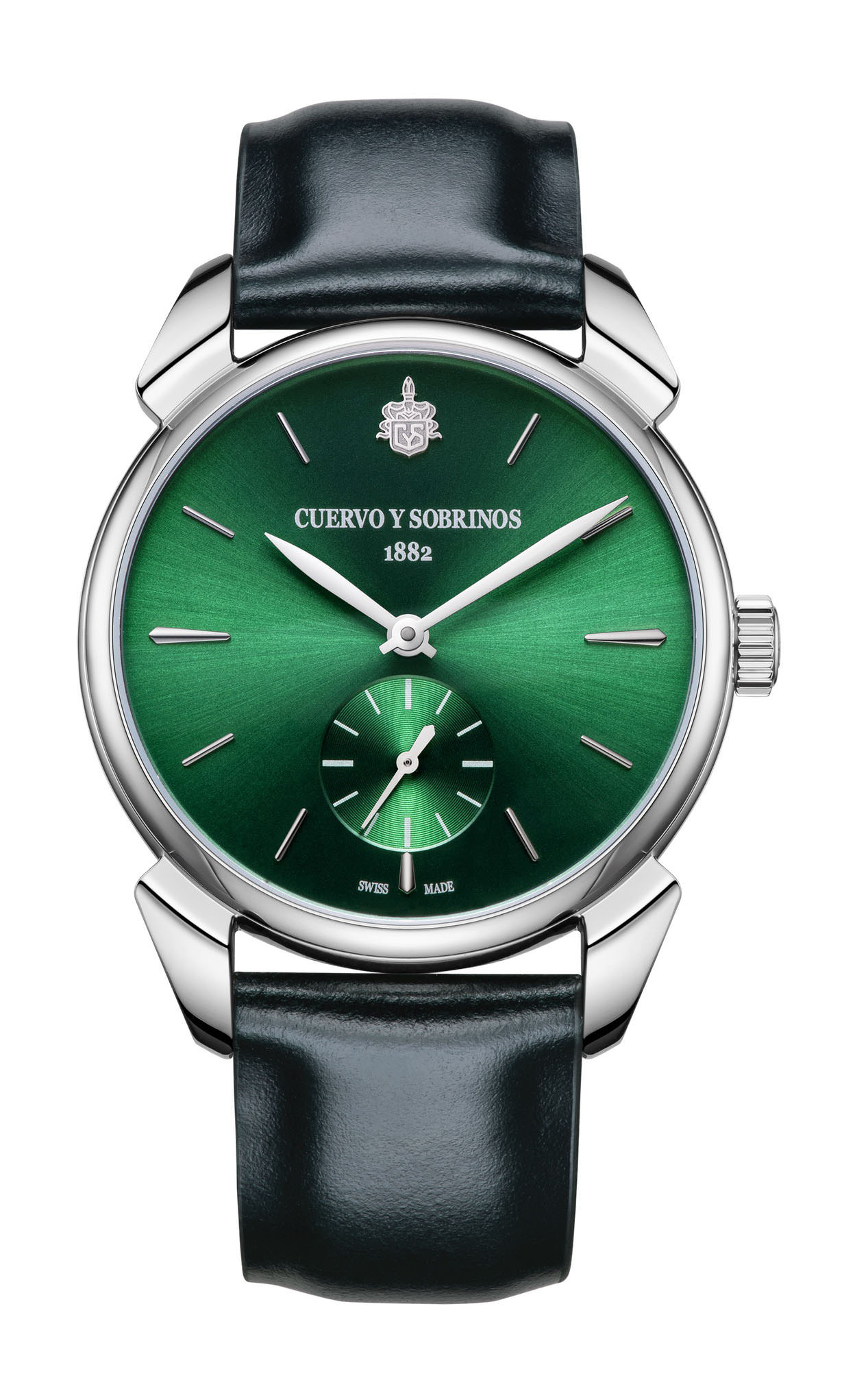 Cuervo y Sobrinos Historiador Asturias Pequeños Segundos luxury timepiece - detailed view