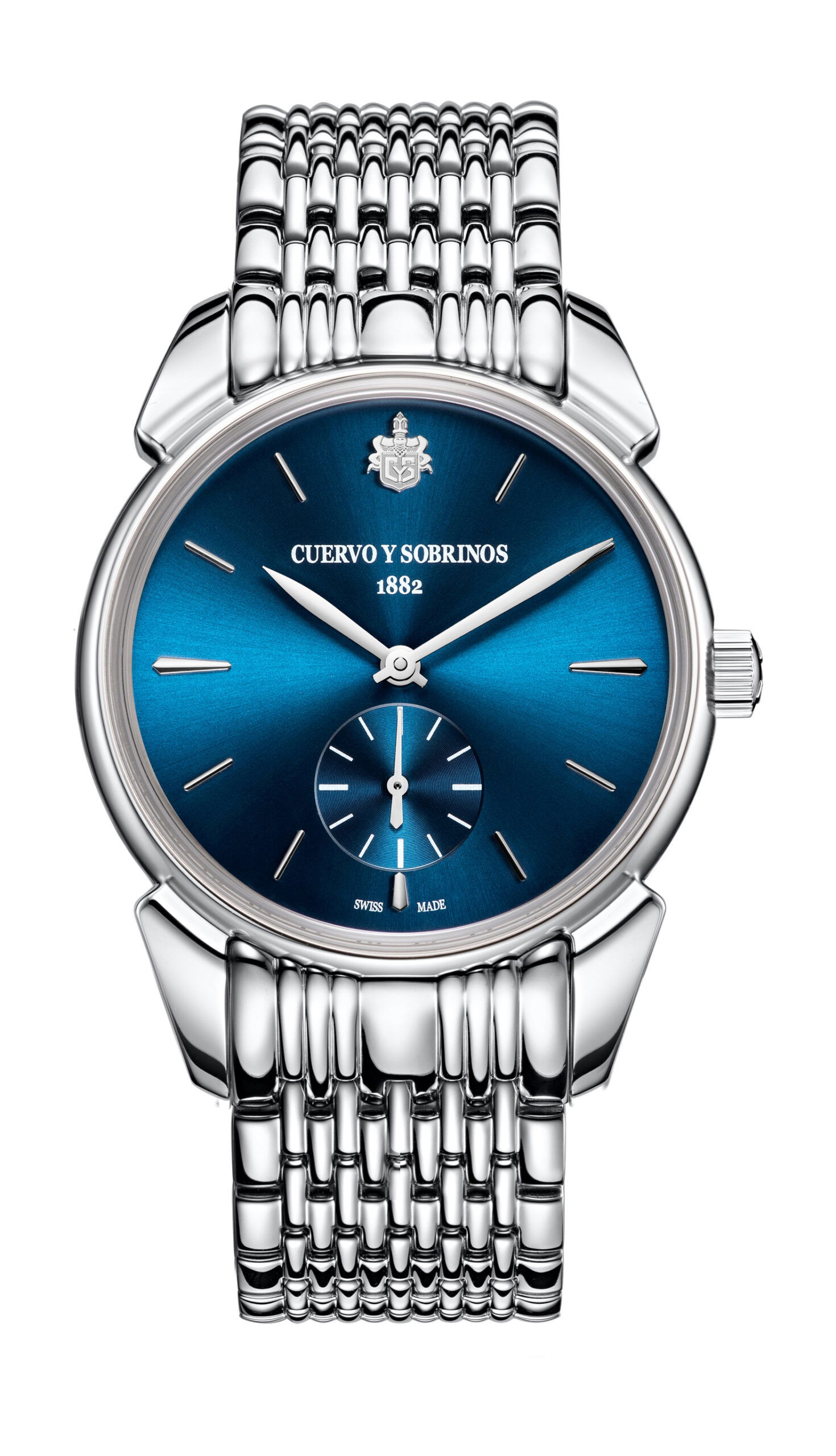 Cuervo y Sobrinos Historiador Asturias Pequeños Segundos luxury timepiece - detailed view