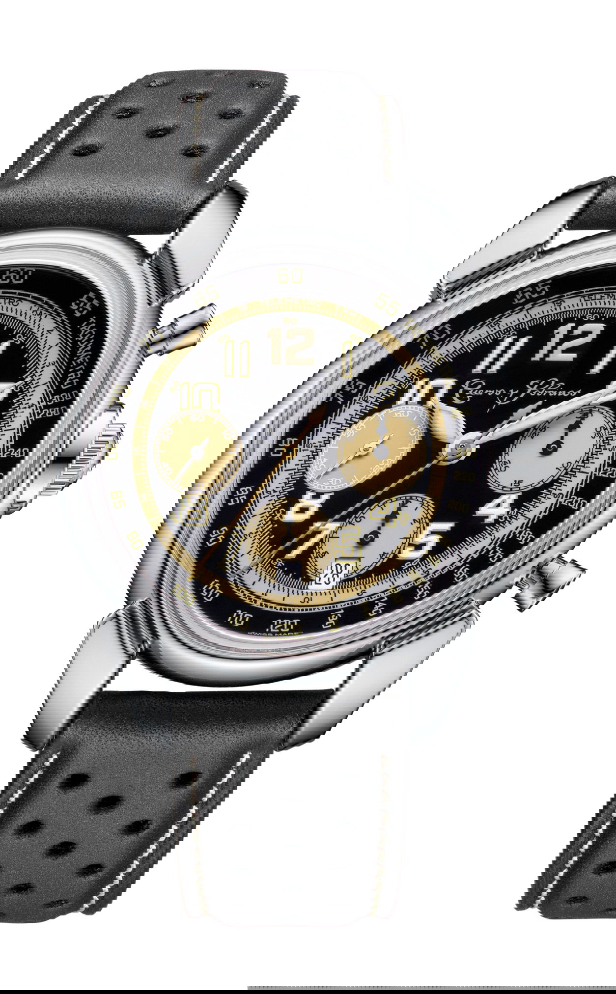 Cuervo y Sobrinos Historiador Cronógrafo Estoril luxury timepiece - detailed view