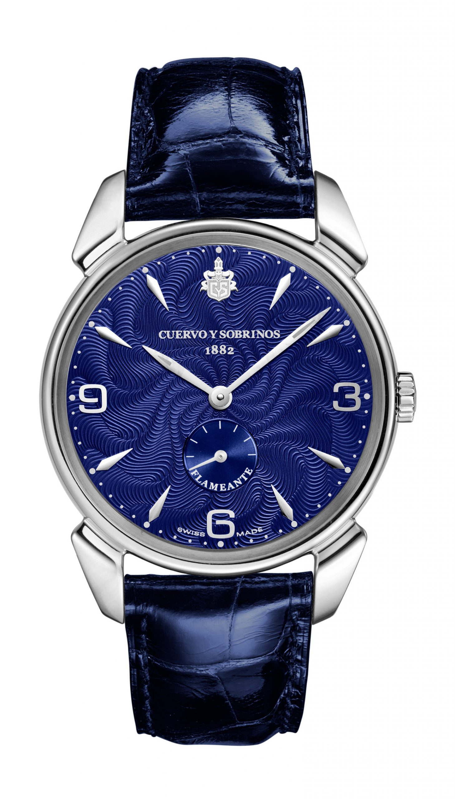 Cuervo y Sobrinos Historiador Flameante luxury timepiece - detailed view