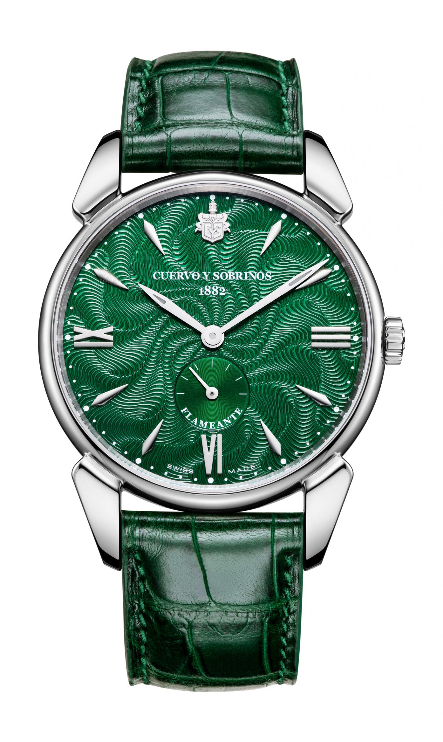 Cuervo y Sobrinos Historiador Flameante luxury timepiece - detailed view