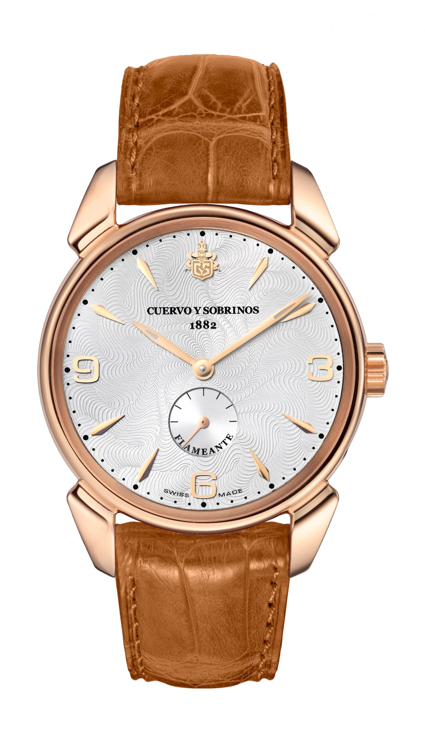 Cuervo y Sobrinos Historiador Flameante luxury timepiece - detailed view