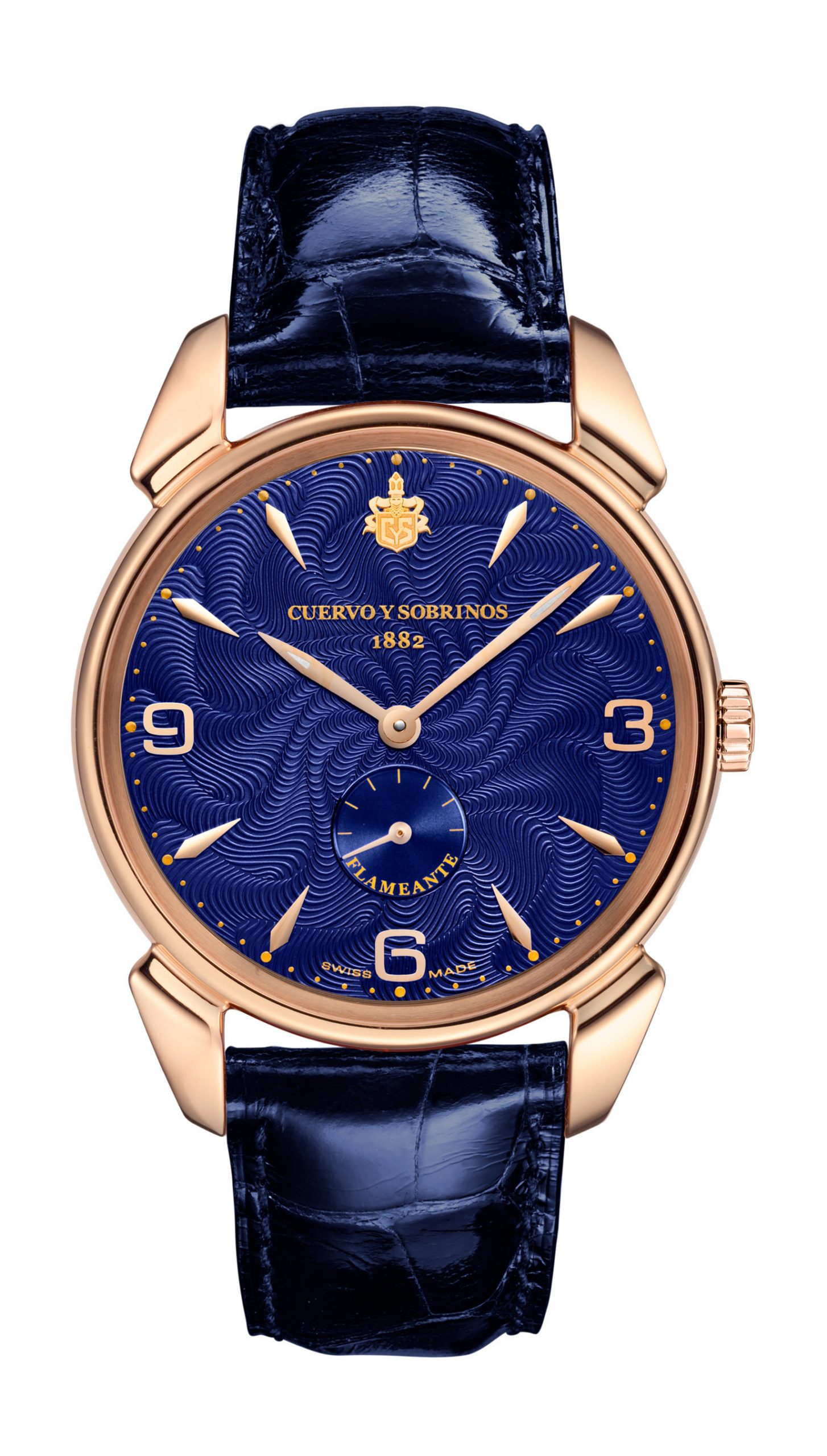 Cuervo y Sobrinos Historiador Flameante luxury timepiece - detailed view