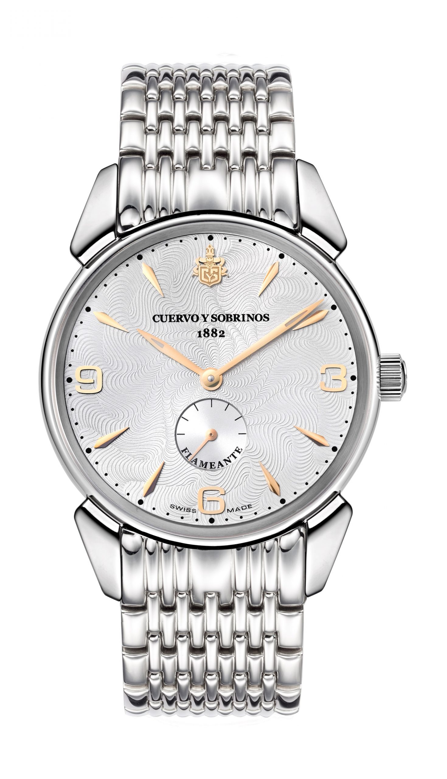 Cuervo y Sobrinos Historiador Flameante luxury timepiece - detailed view