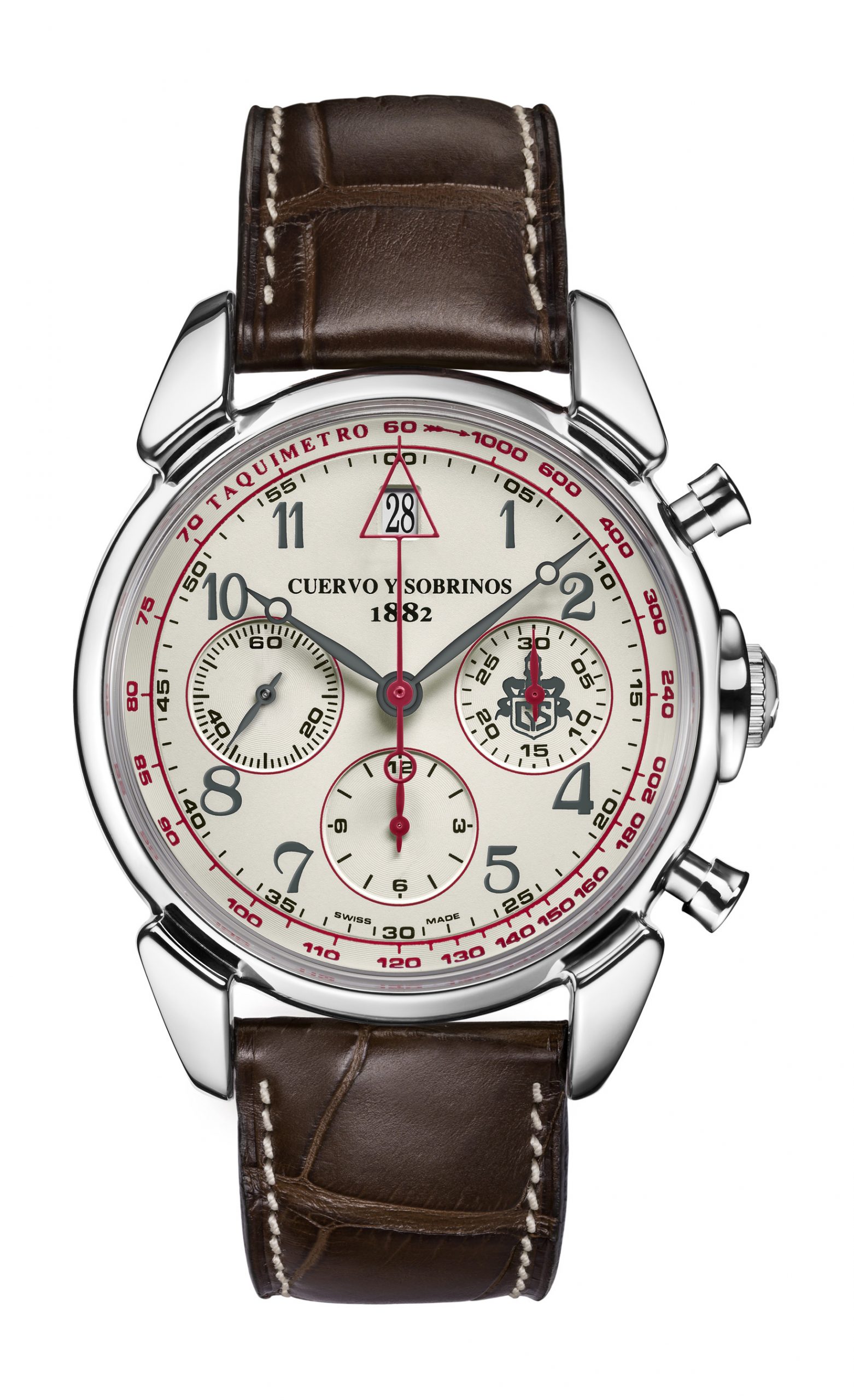 Cuervo y Sobrinos Historiador Flechazo luxury timepiece - detailed view