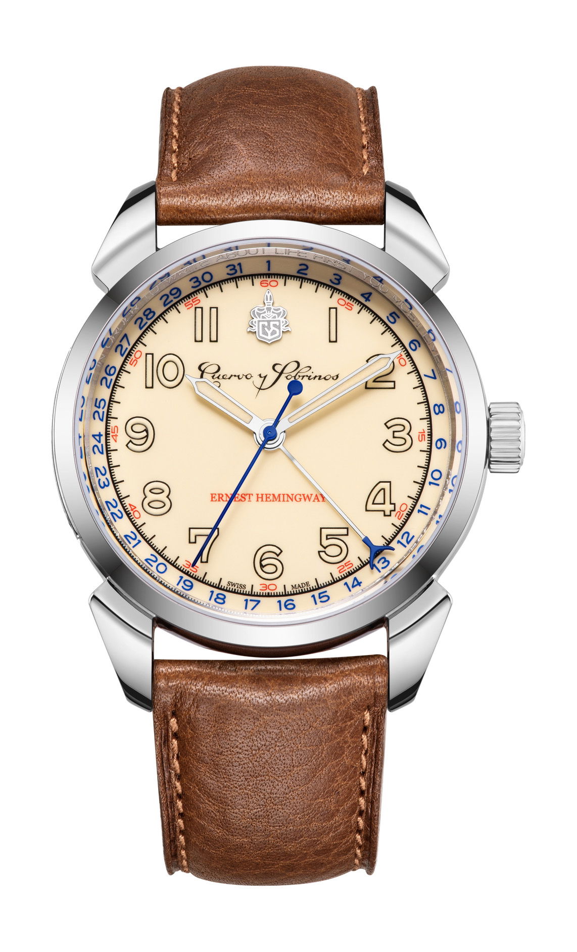 Cuervo y Sobrinos Historiador Hemingway Icónico luxury timepiece - detailed view