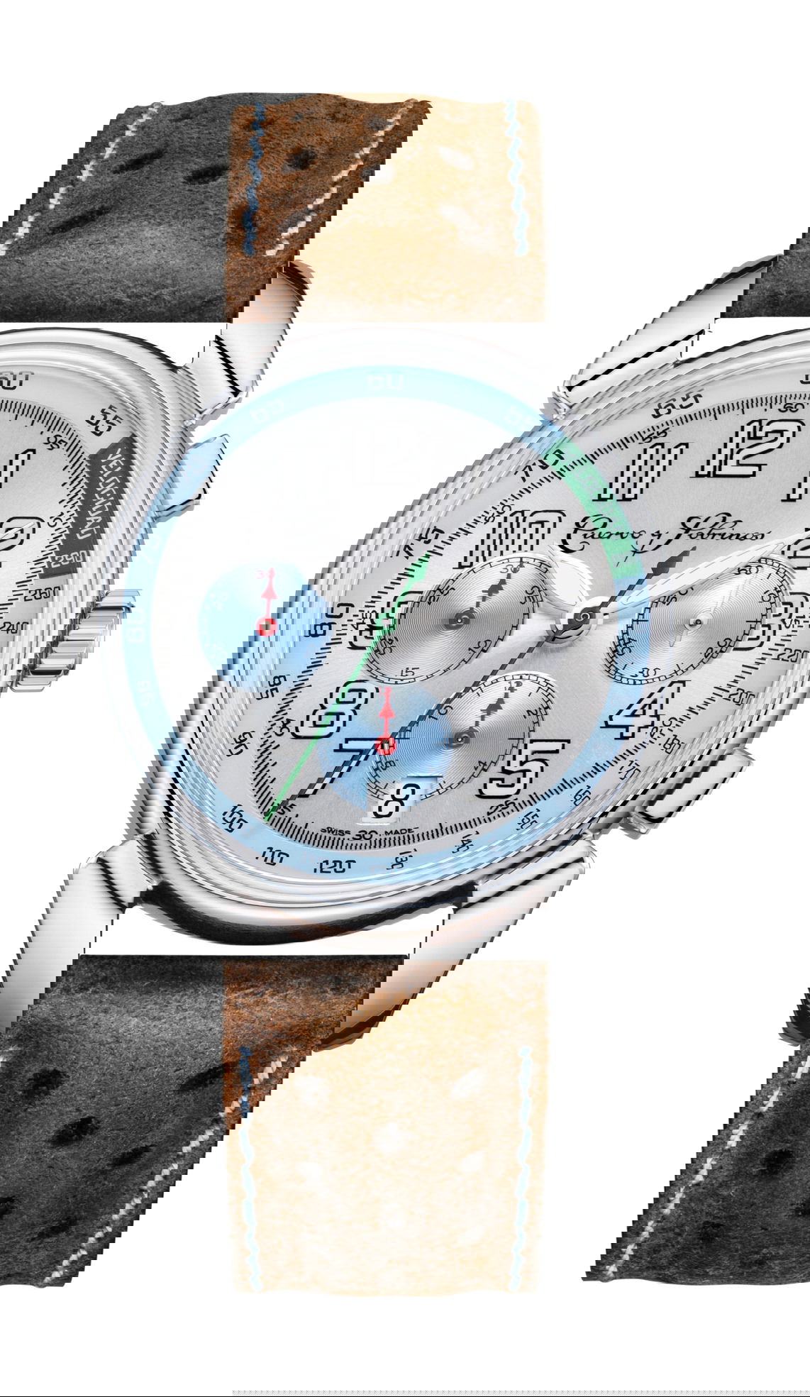 Cuervo y Sobrinos Historiador Nino Farina II luxury timepiece - detailed view