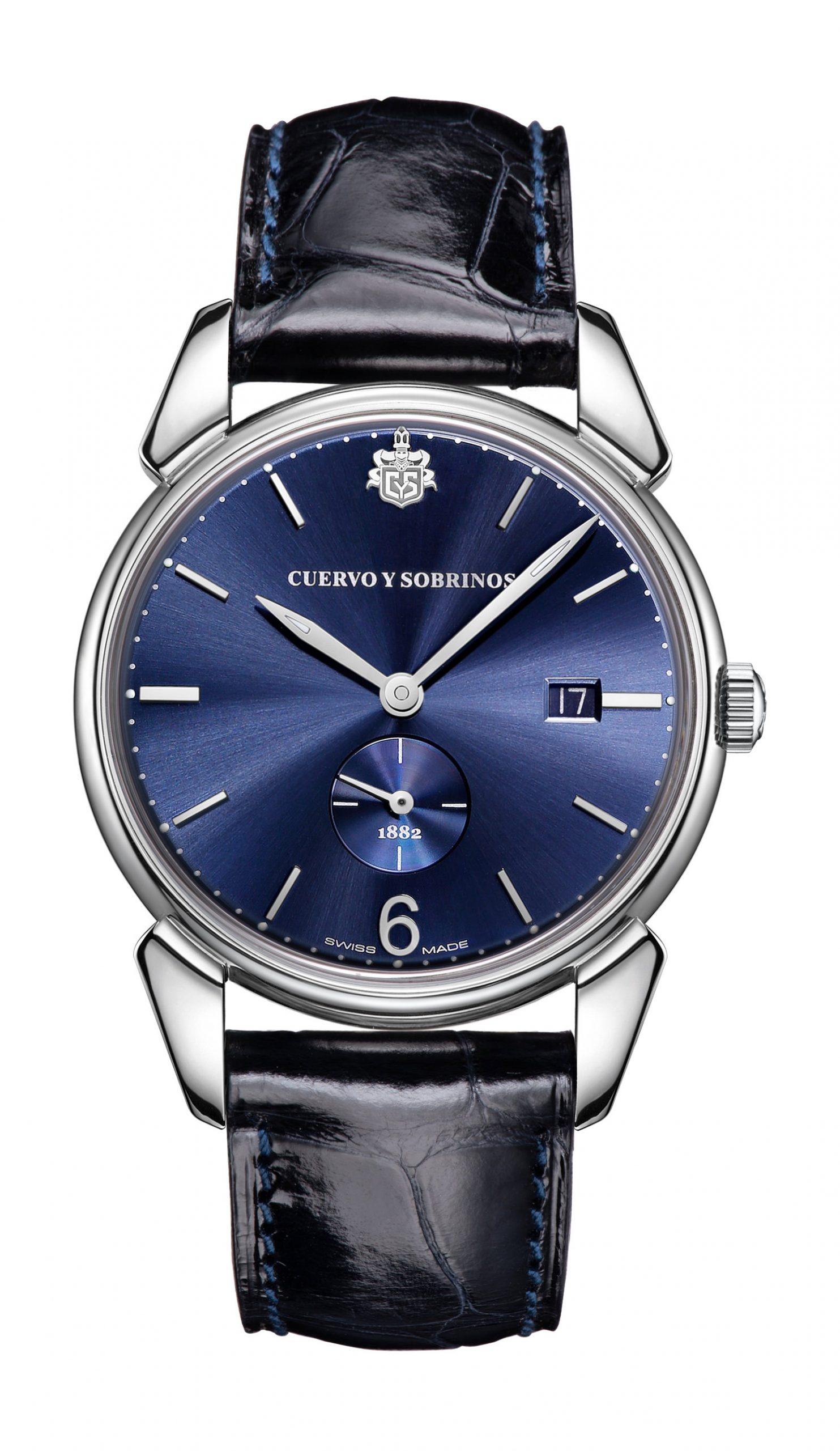 Cuervo y Sobrinos Historiador Pequenos Segundos luxury timepiece - detailed view