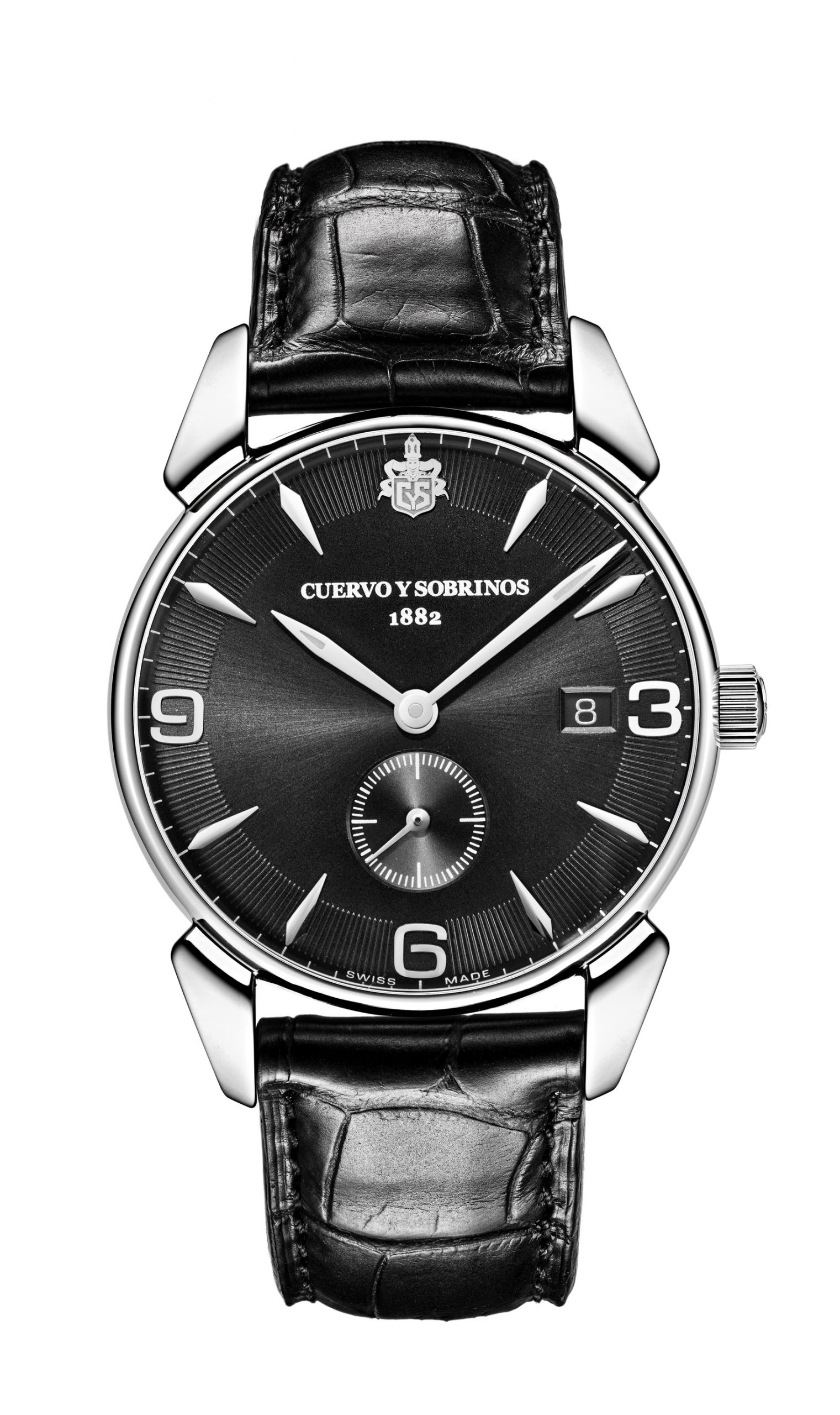 Cuervo y Sobrinos Historiador Pequenos Segundos luxury timepiece - detailed view