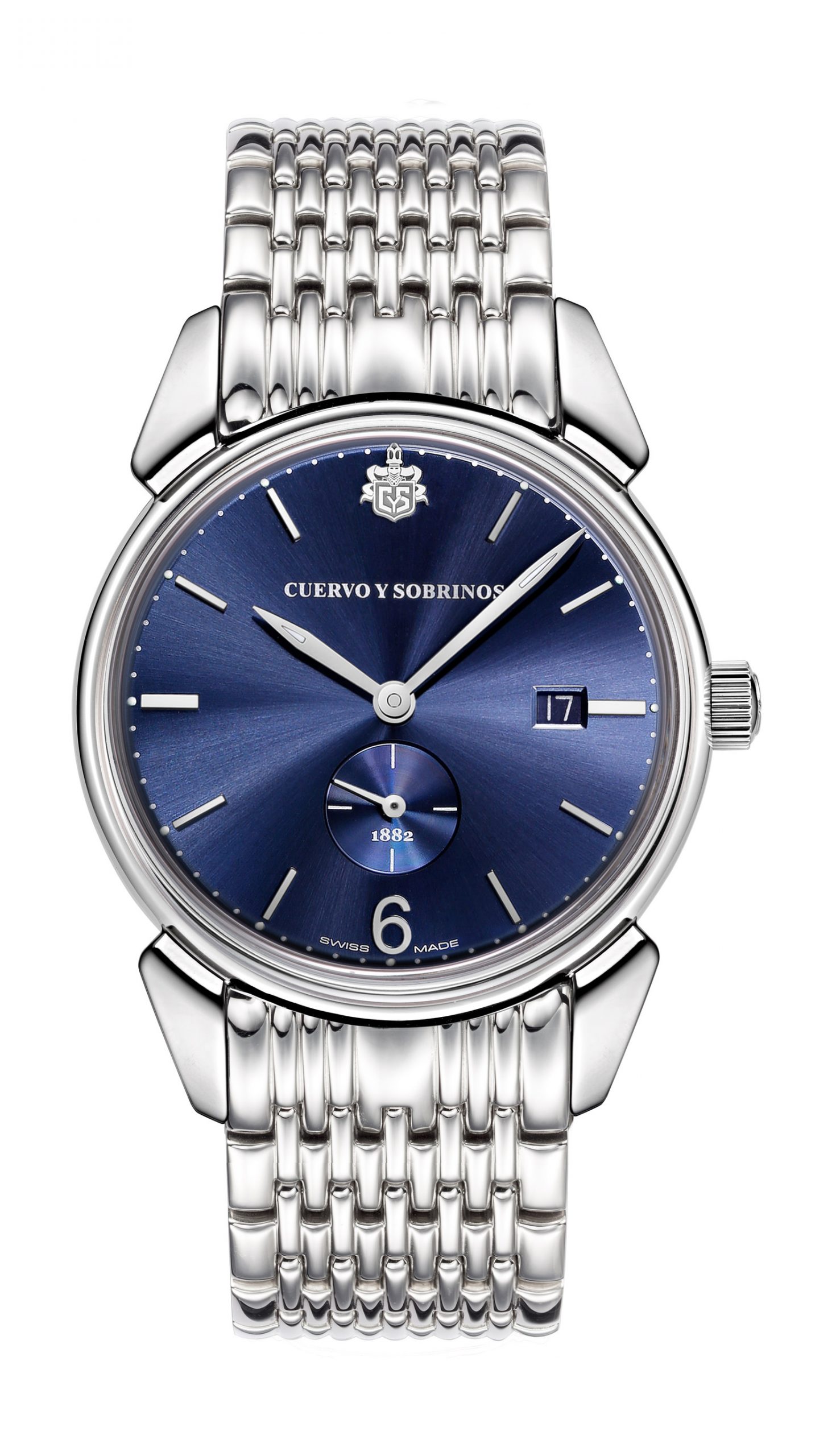 Cuervo y Sobrinos Historiador Pequenos Segundos luxury timepiece - detailed view