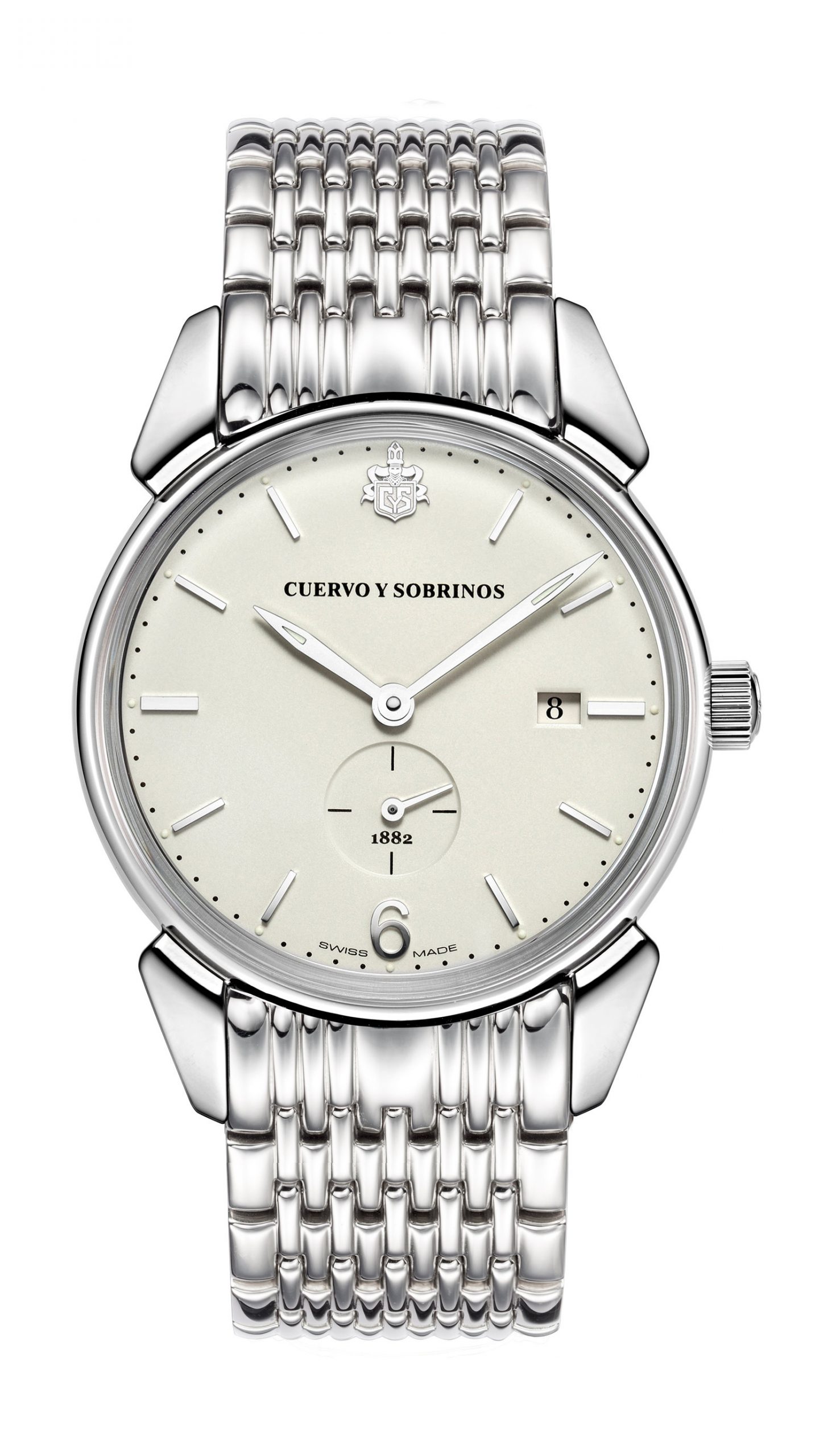 Cuervo y Sobrinos Historiador Pequenos Segundos luxury timepiece - detailed view