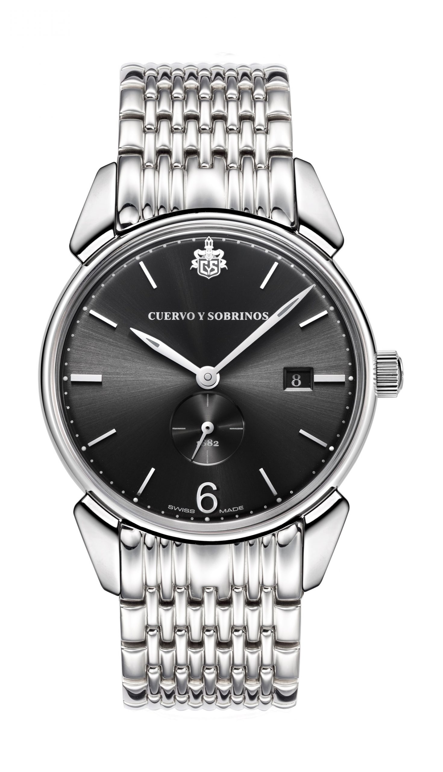 Cuervo y Sobrinos Historiador Pequenos Segundos luxury timepiece - detailed view