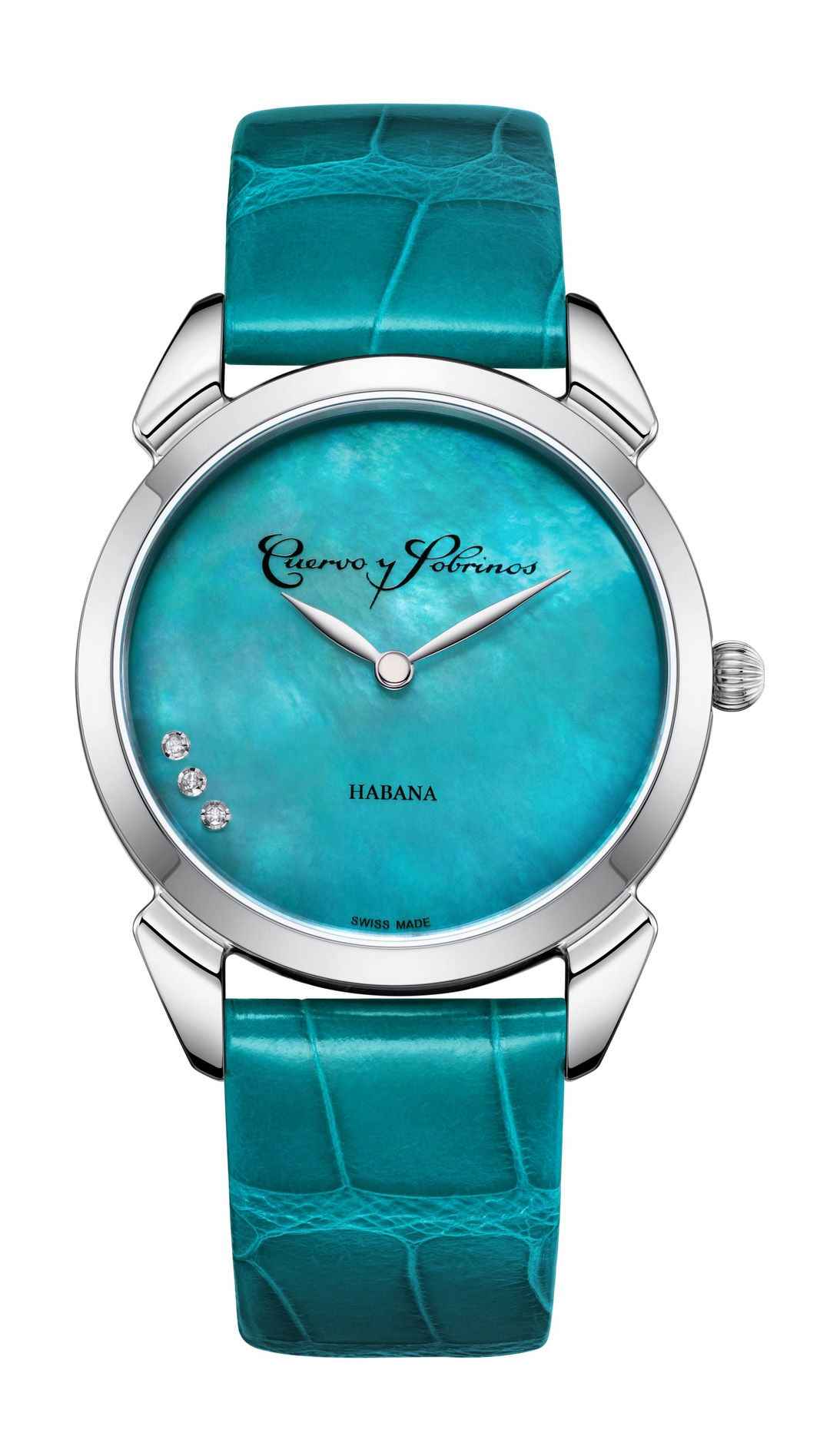Cuervo y Sobrinos Historiador Primera Dama luxury timepiece - detailed view