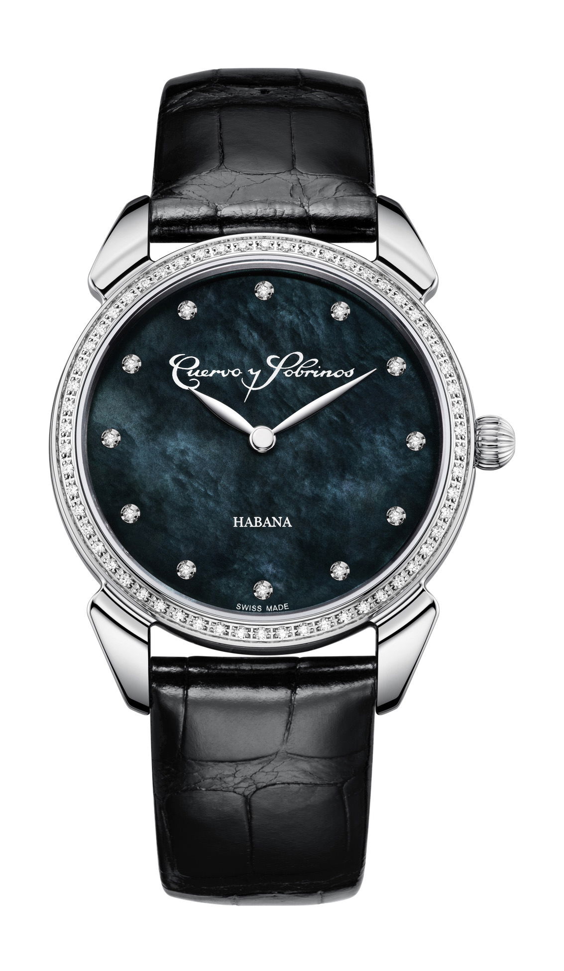 Cuervo y Sobrinos Historiador Primera Dama luxury timepiece - detailed view
