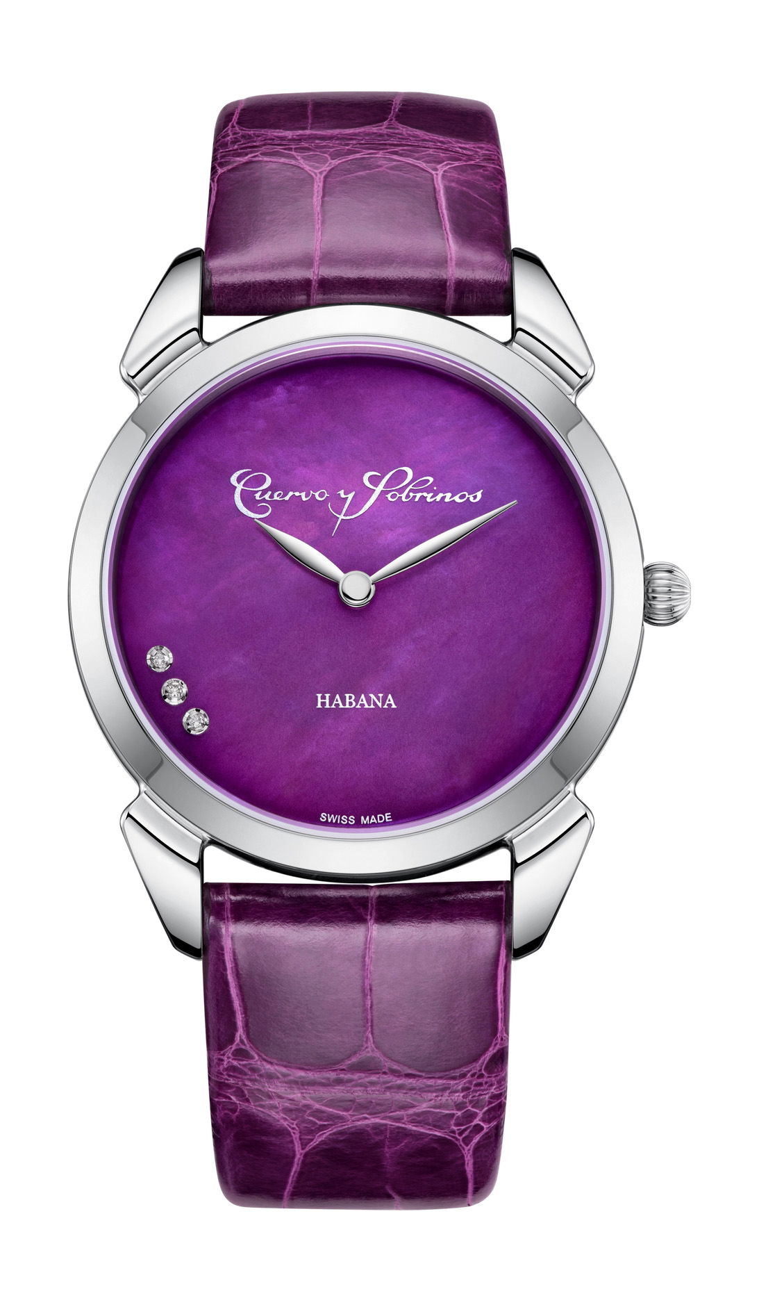 Cuervo y Sobrinos Historiador Primera Dama luxury timepiece - detailed view