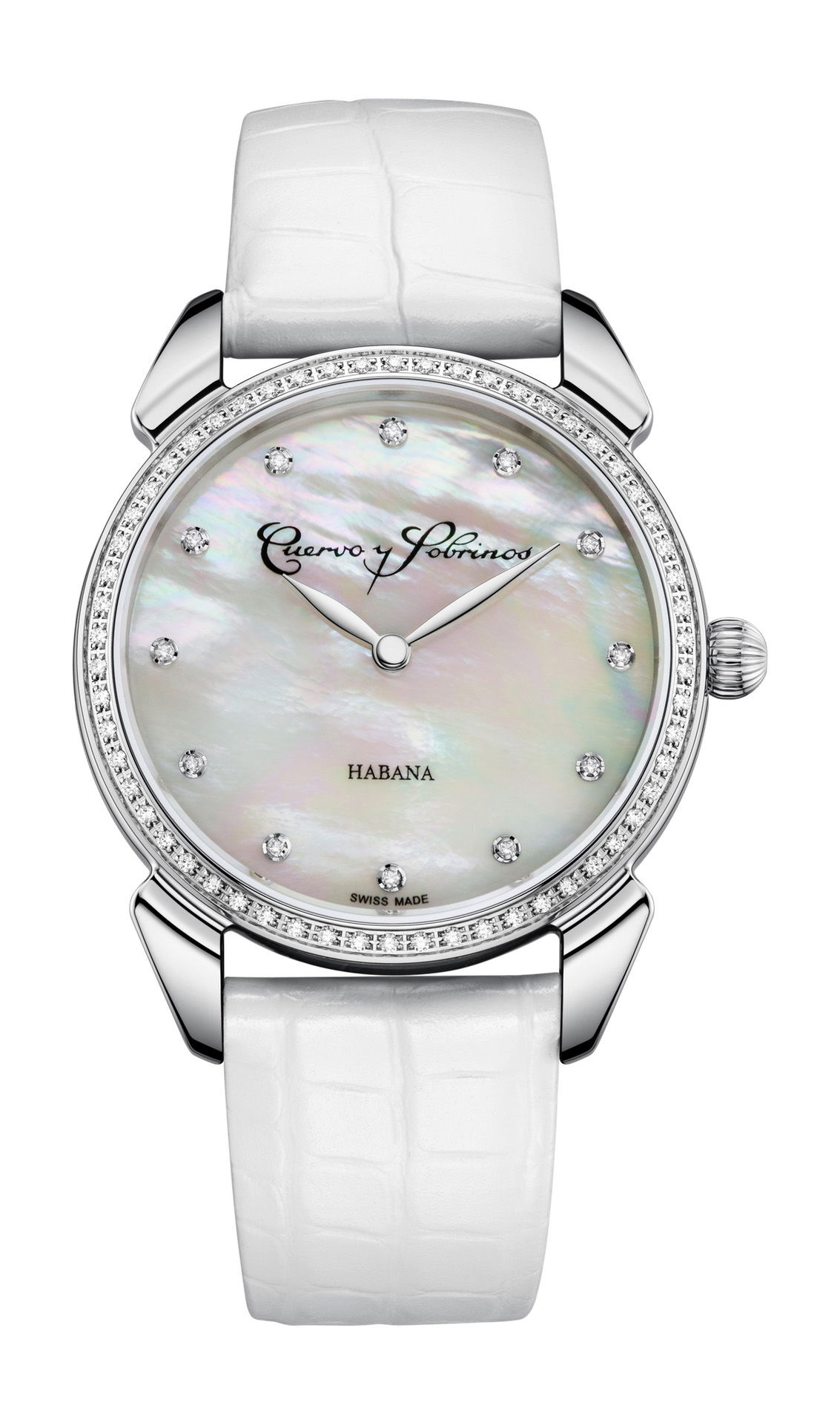 Cuervo y Sobrinos Historiador Primera Dama luxury timepiece - detailed view