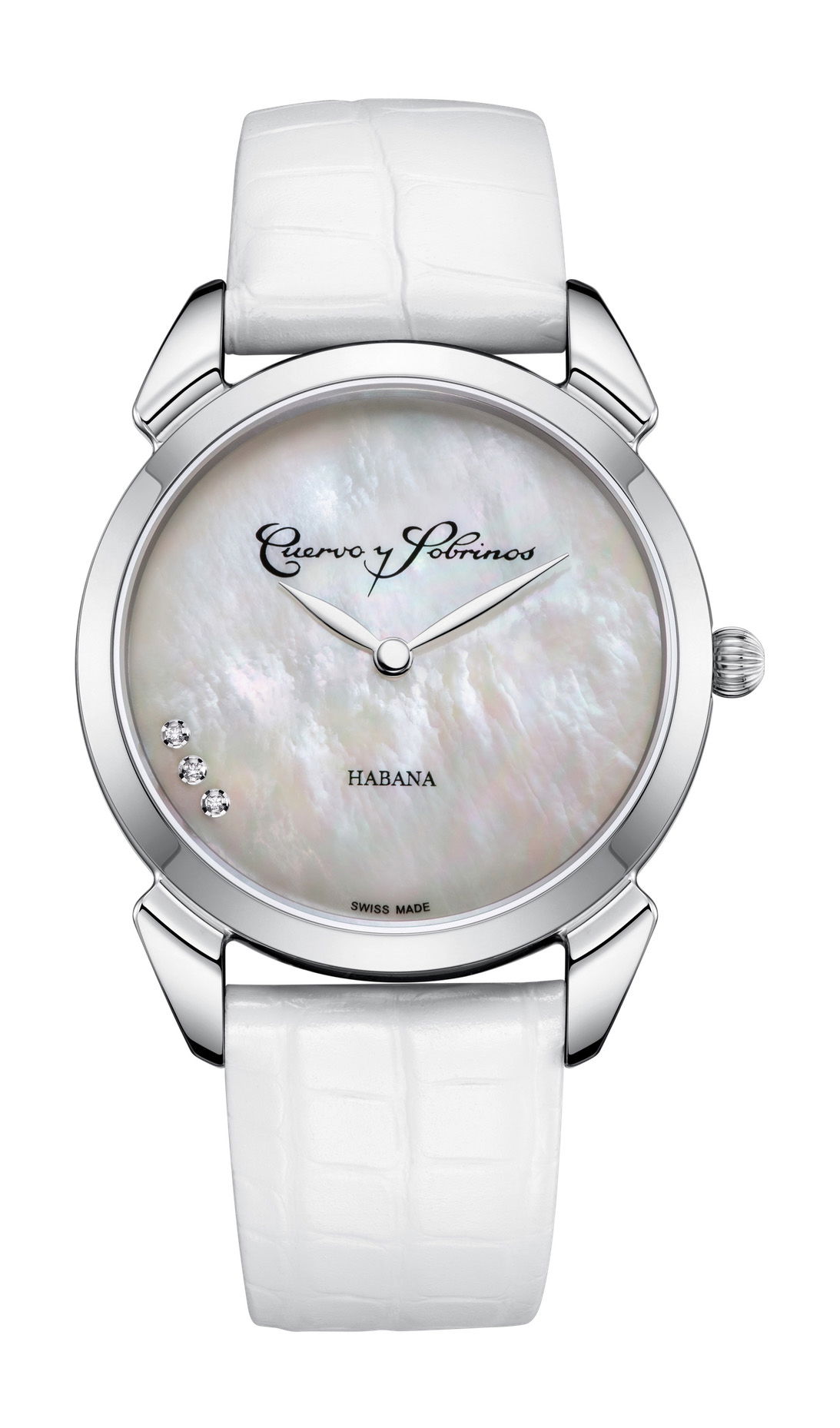 Cuervo y Sobrinos Historiador Primera Dama luxury timepiece - detailed view