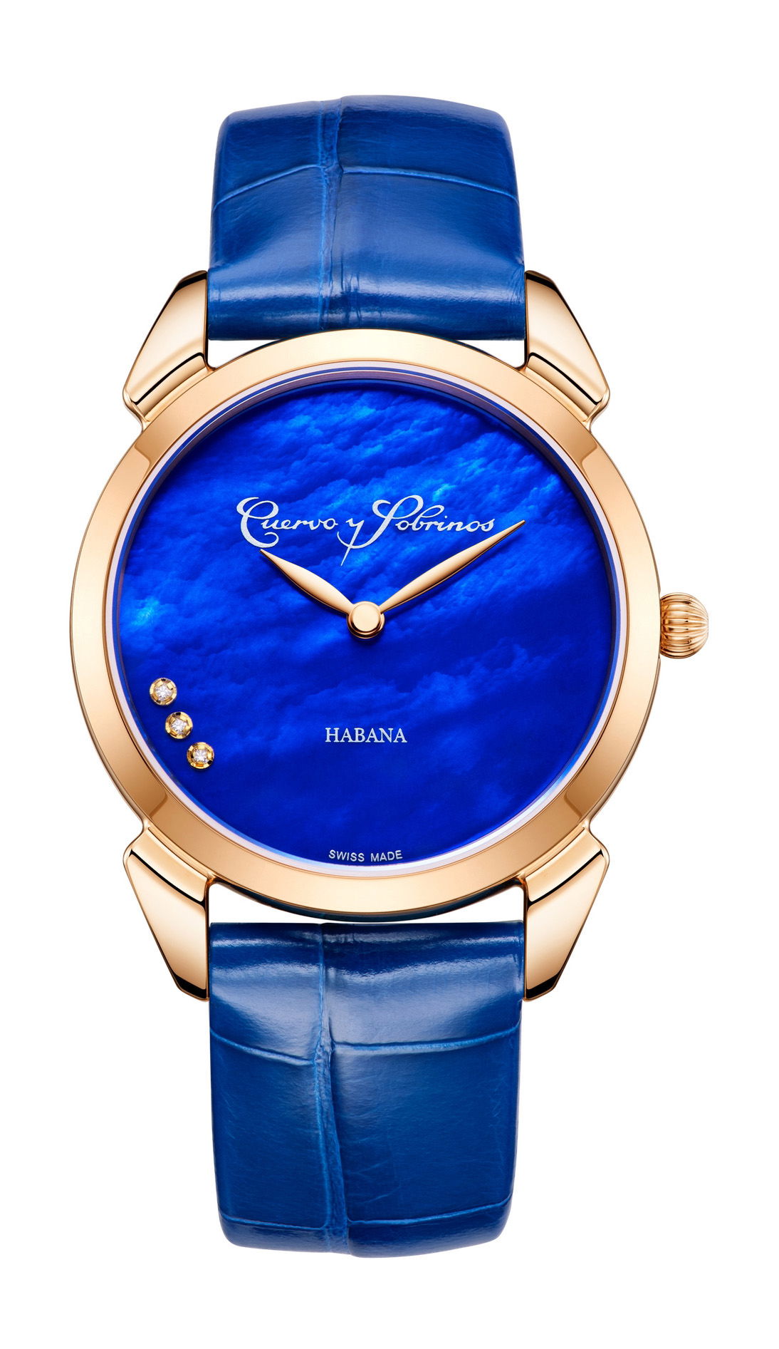 Cuervo y Sobrinos Historiador Primera Dama luxury timepiece - detailed view
