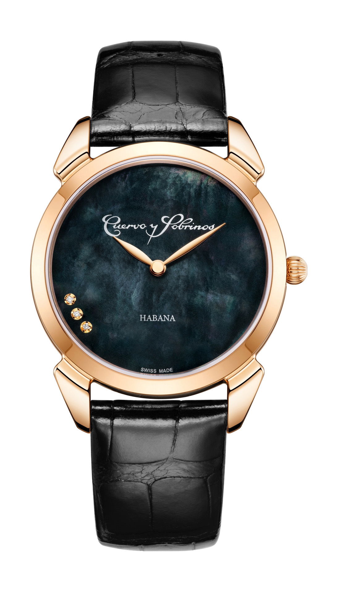 Cuervo y Sobrinos Historiador Primera Dama luxury timepiece - detailed view