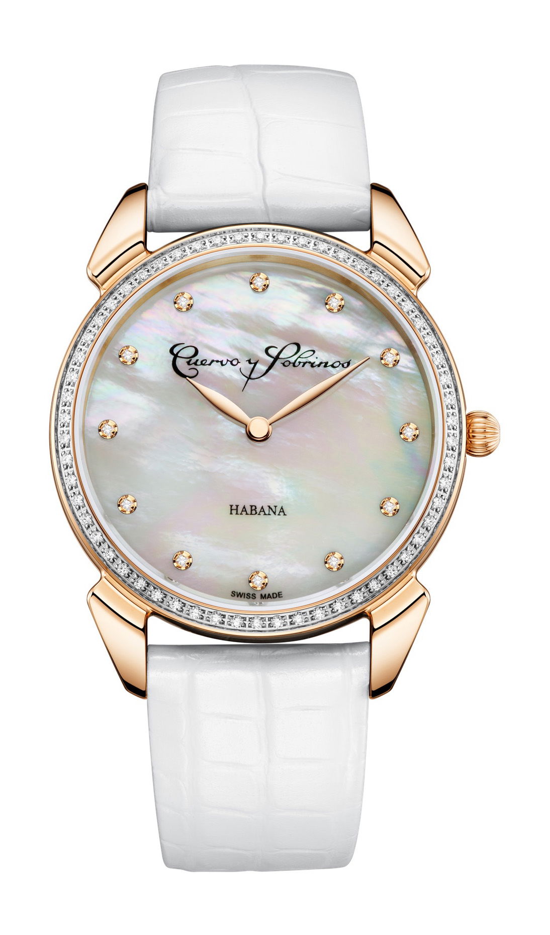 Cuervo y Sobrinos Historiador Primera Dama luxury timepiece - detailed view
