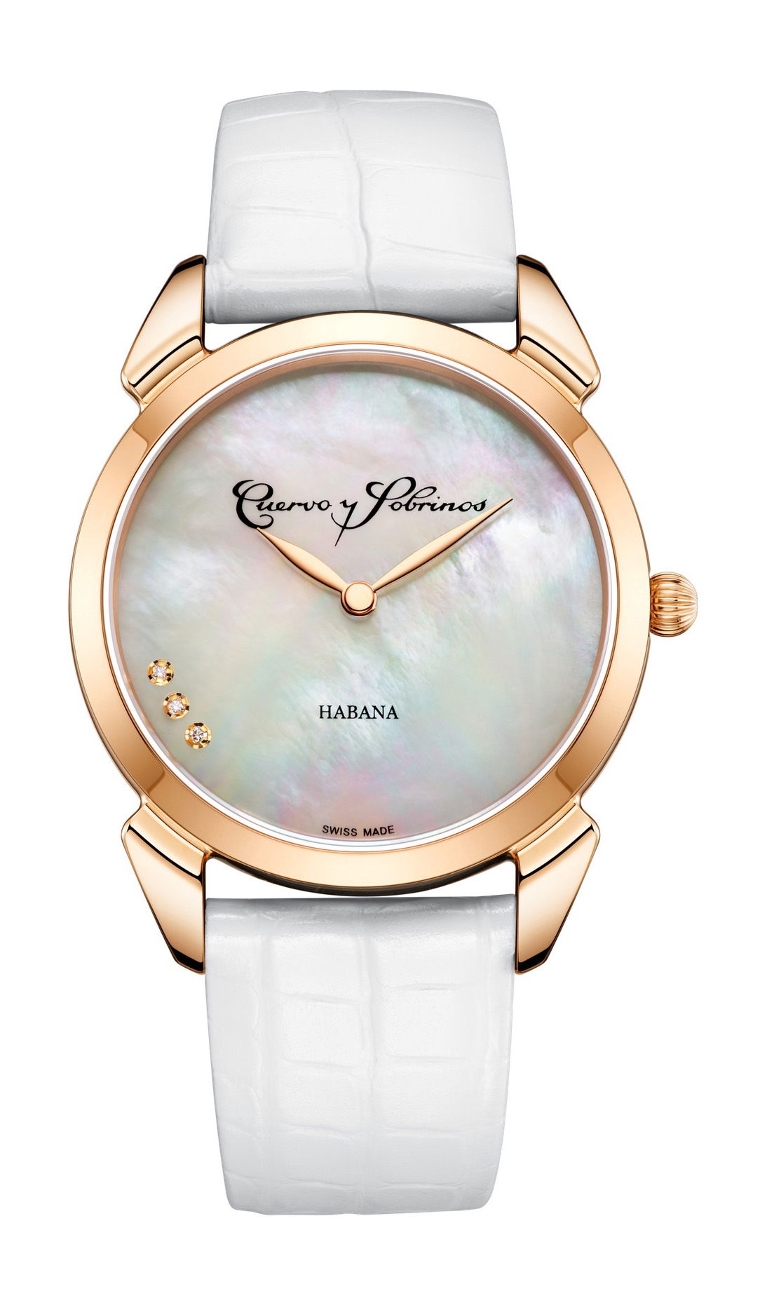Cuervo y Sobrinos Historiador Primera Dama luxury timepiece - detailed view