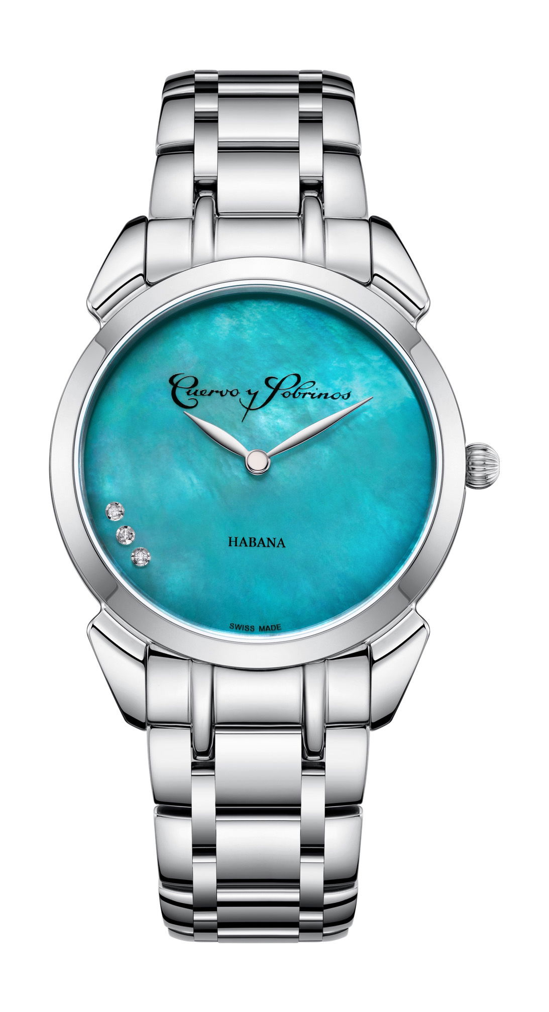 Cuervo y Sobrinos Historiador Primera Dama luxury timepiece - detailed view