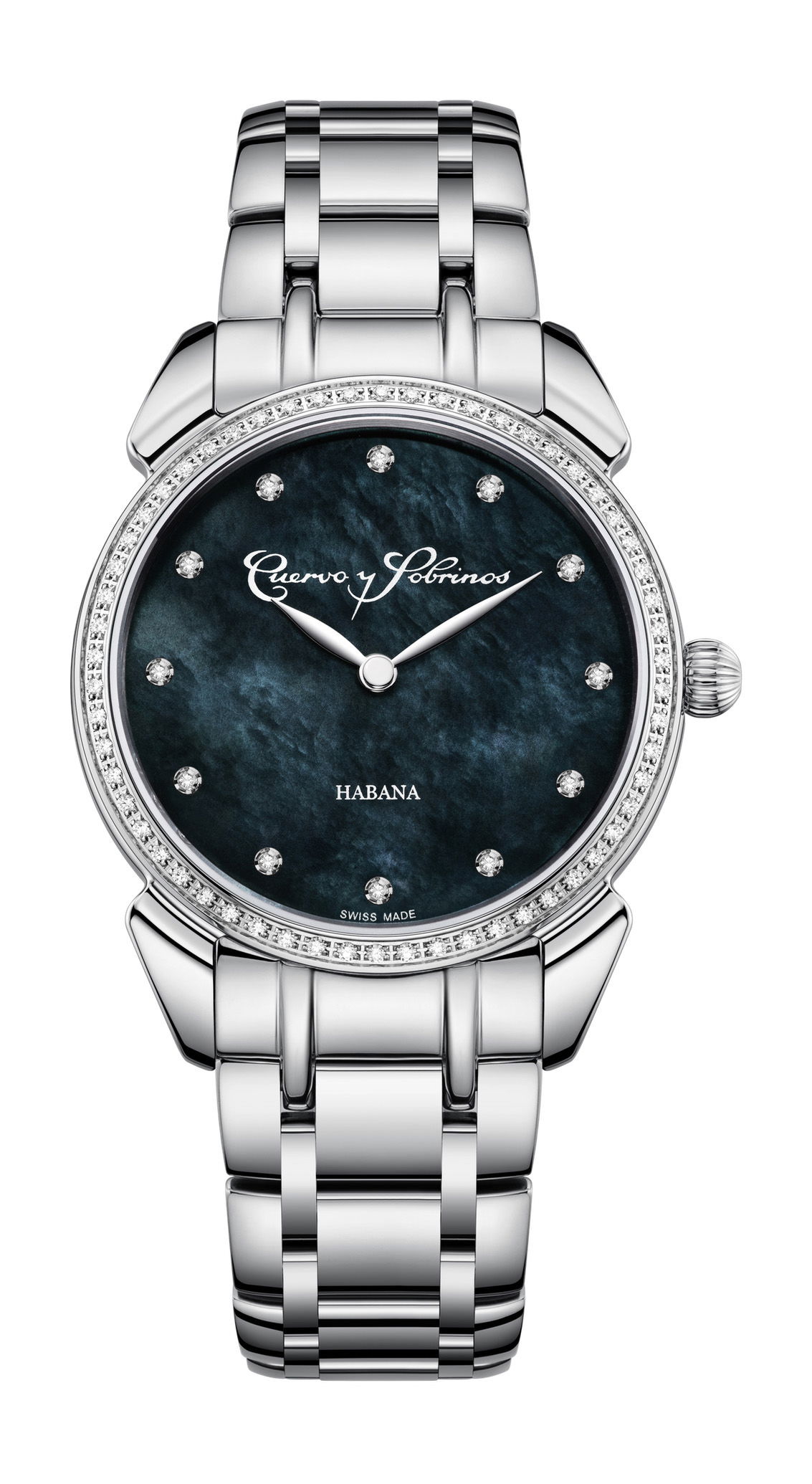 Cuervo y Sobrinos Historiador Primera Dama luxury timepiece - detailed view