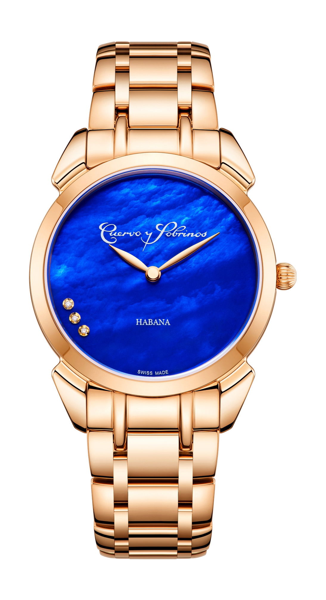 Cuervo y Sobrinos Historiador Primera Dama luxury timepiece - detailed view