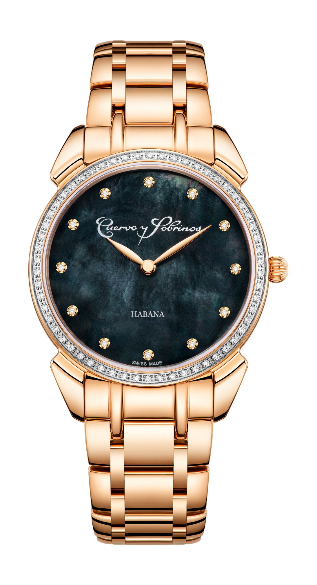 Cuervo y Sobrinos Historiador Primera Dama luxury timepiece - detailed view