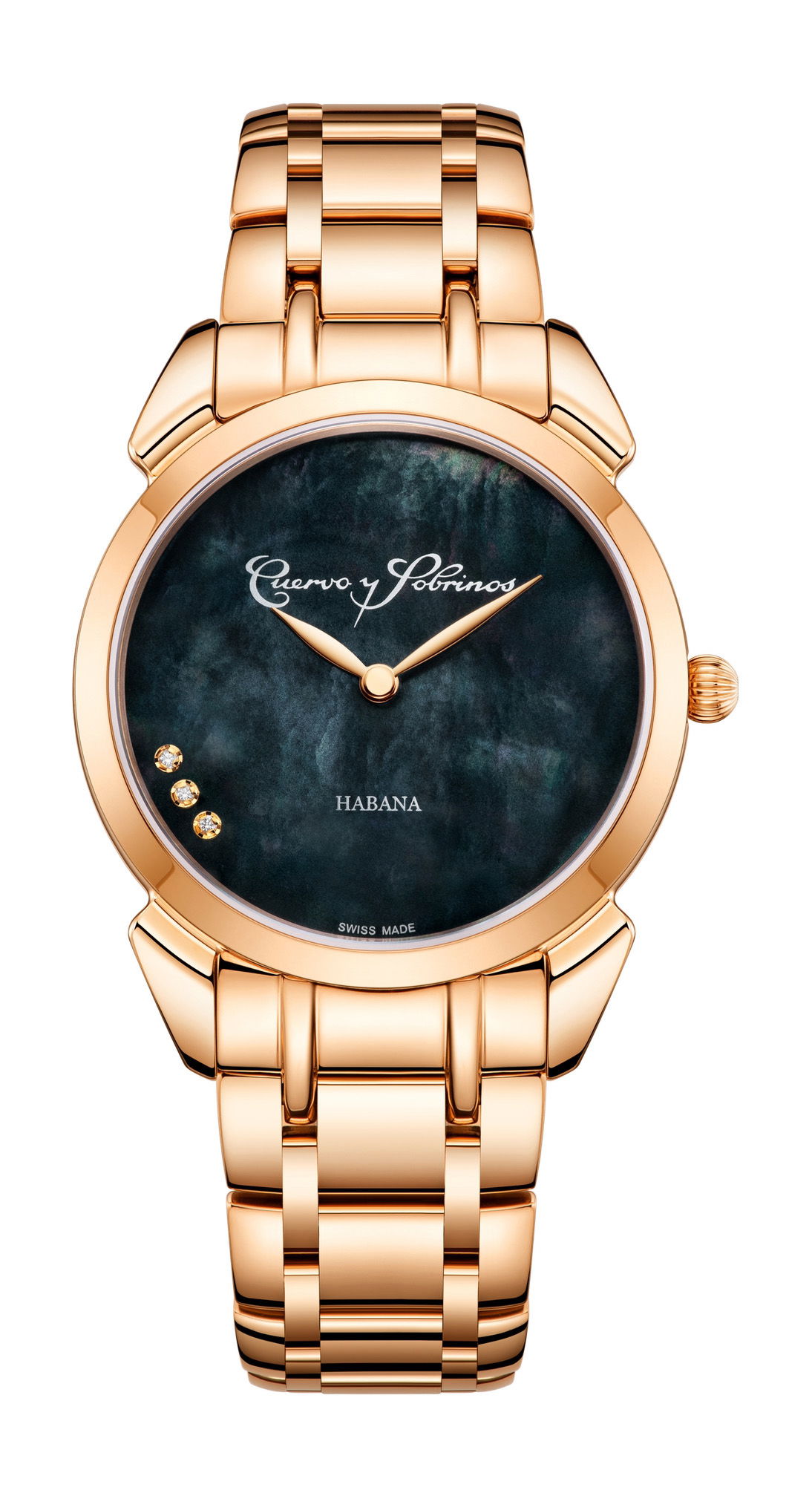 Cuervo y Sobrinos Historiador Primera Dama luxury timepiece - detailed view