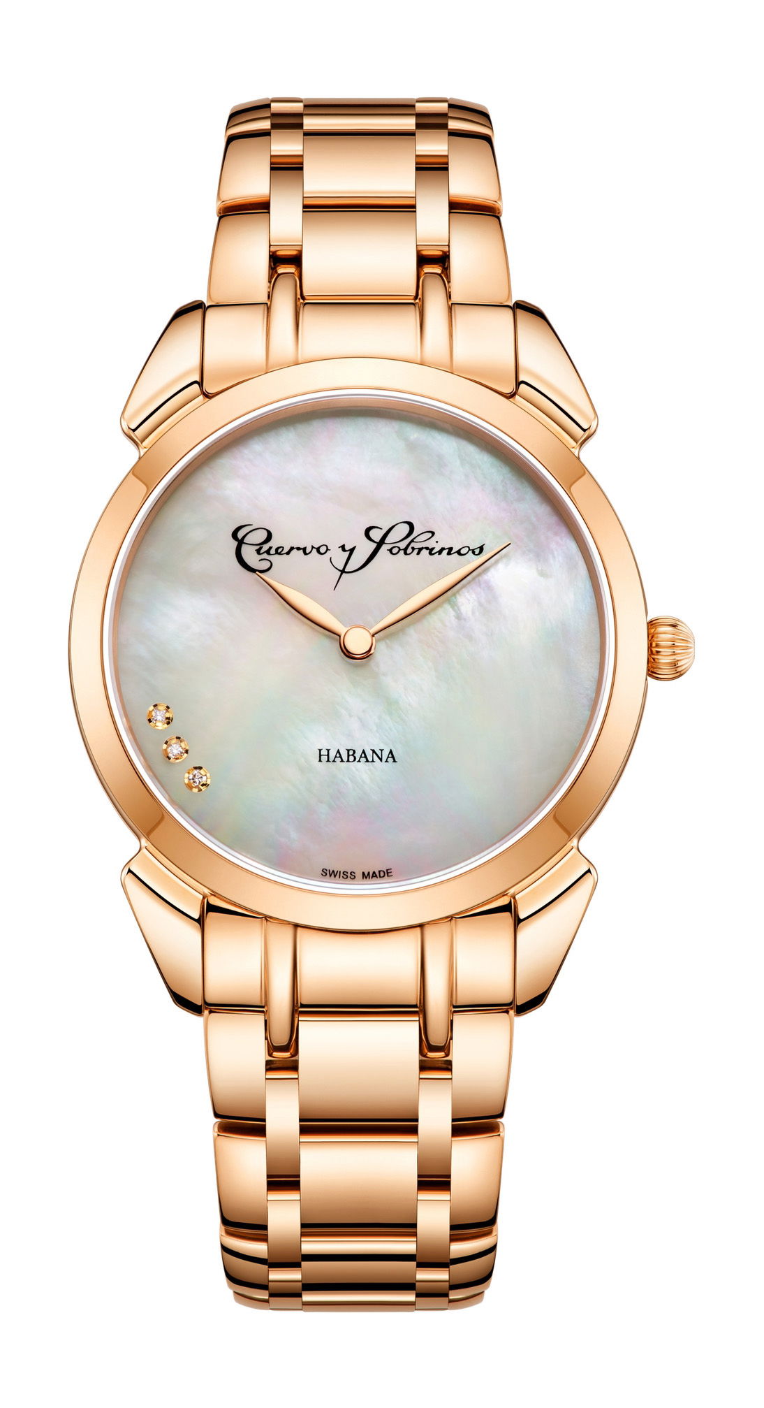 Cuervo y Sobrinos Historiador Primera Dama luxury timepiece - detailed view