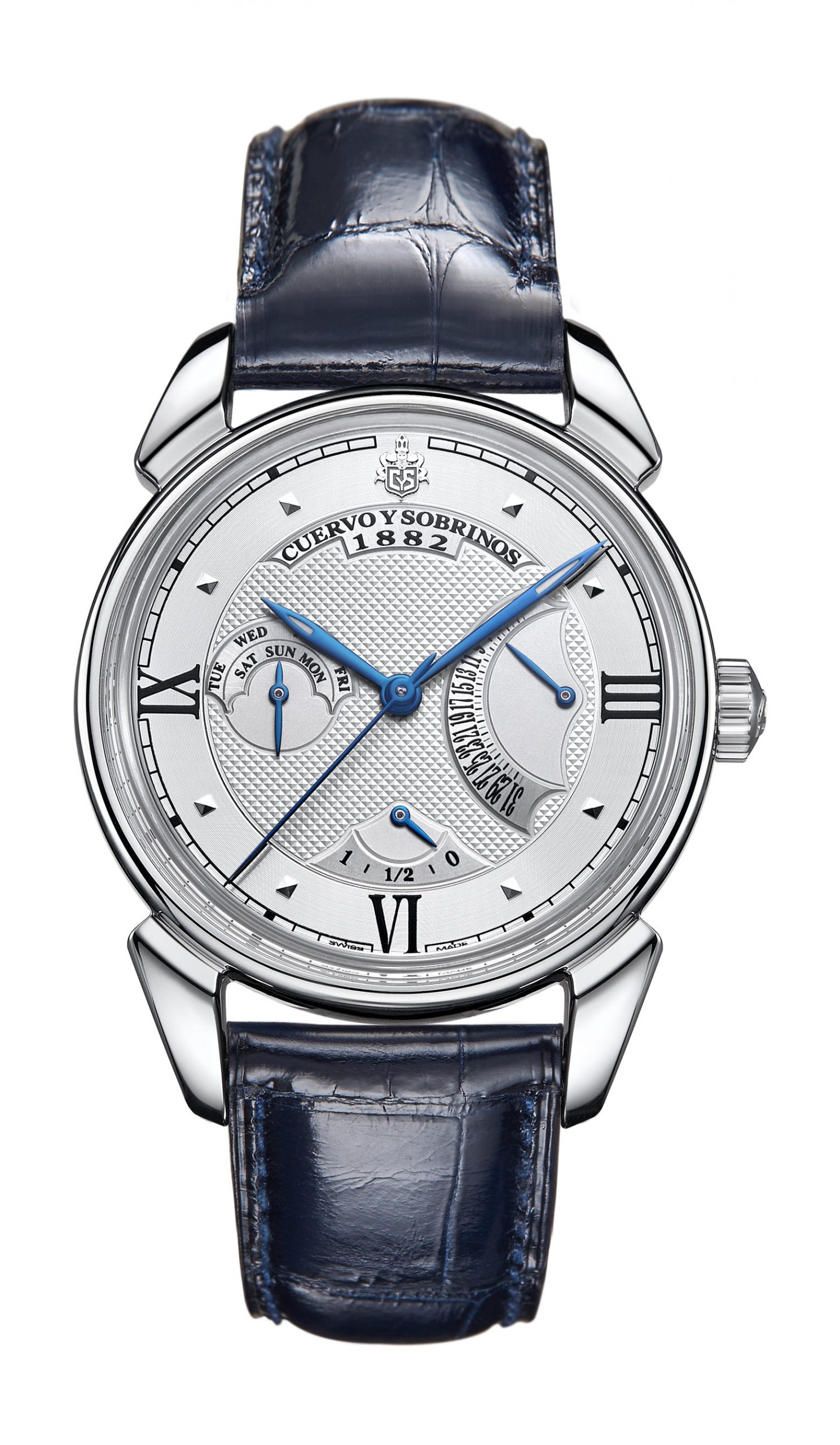 Cuervo y Sobrinos Historiador Retrogrado luxury timepiece - detailed view