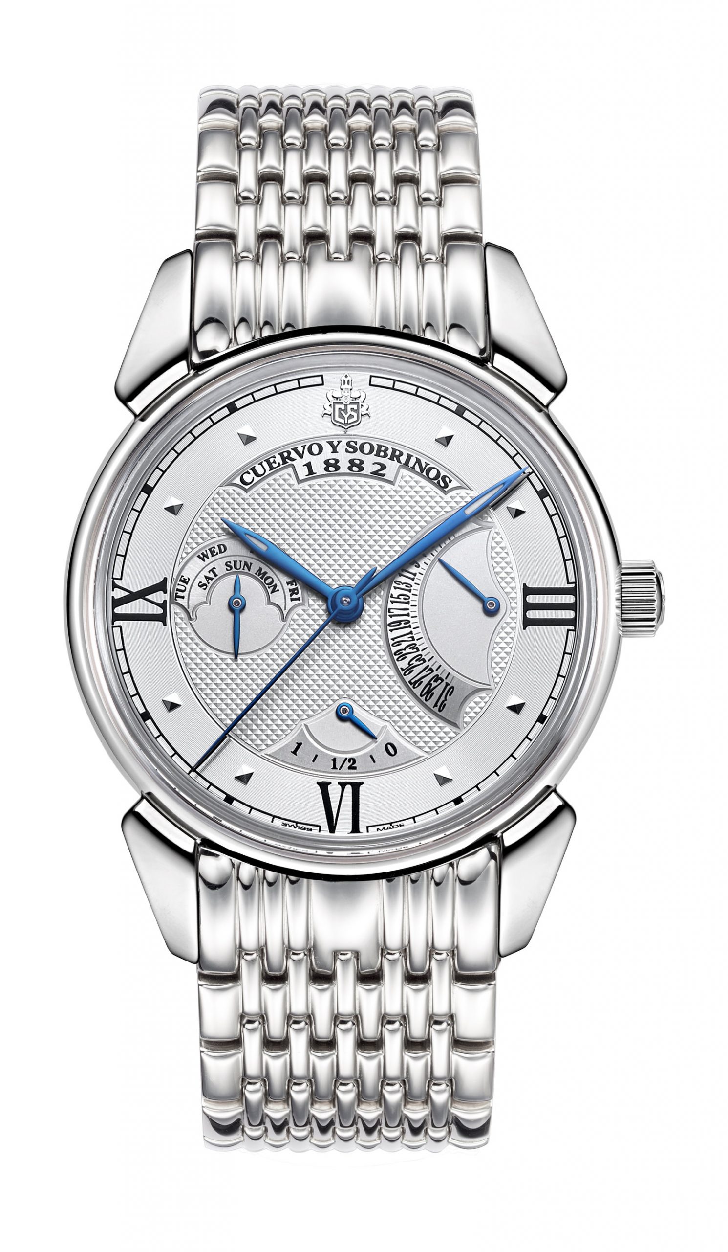 Cuervo y Sobrinos Historiador Retrogrado luxury timepiece - detailed view