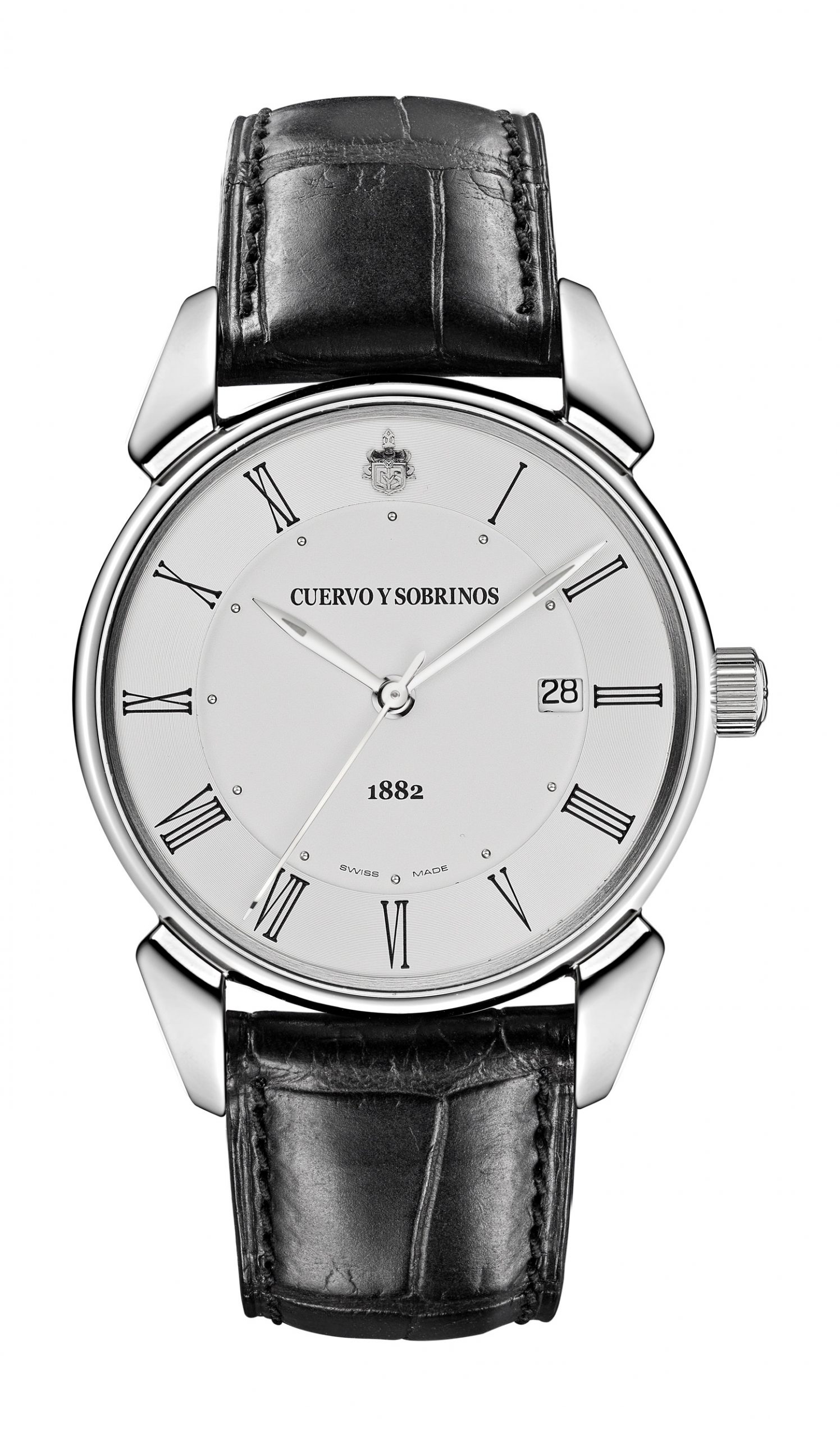 Cuervo y Sobrinos Historiador Segundos Centrales luxury timepiece - detailed view