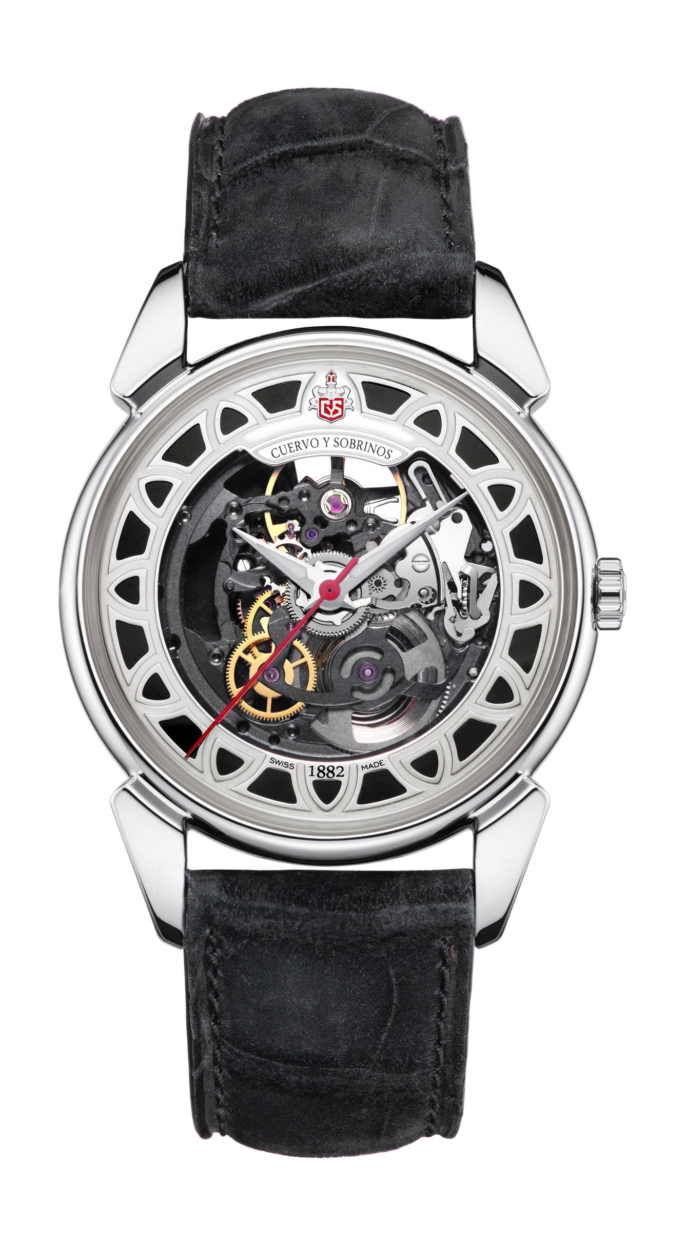 Cuervo y Sobrinos Historiador Squelette luxury timepiece - detailed view
